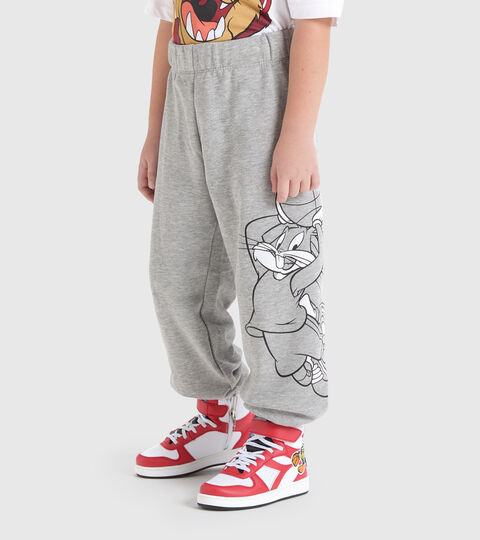 Cotton terrycloth joggers - Kids JU.JOGGER PANT WB LIGHT MIDDLE GREY MELANGE - Diadora