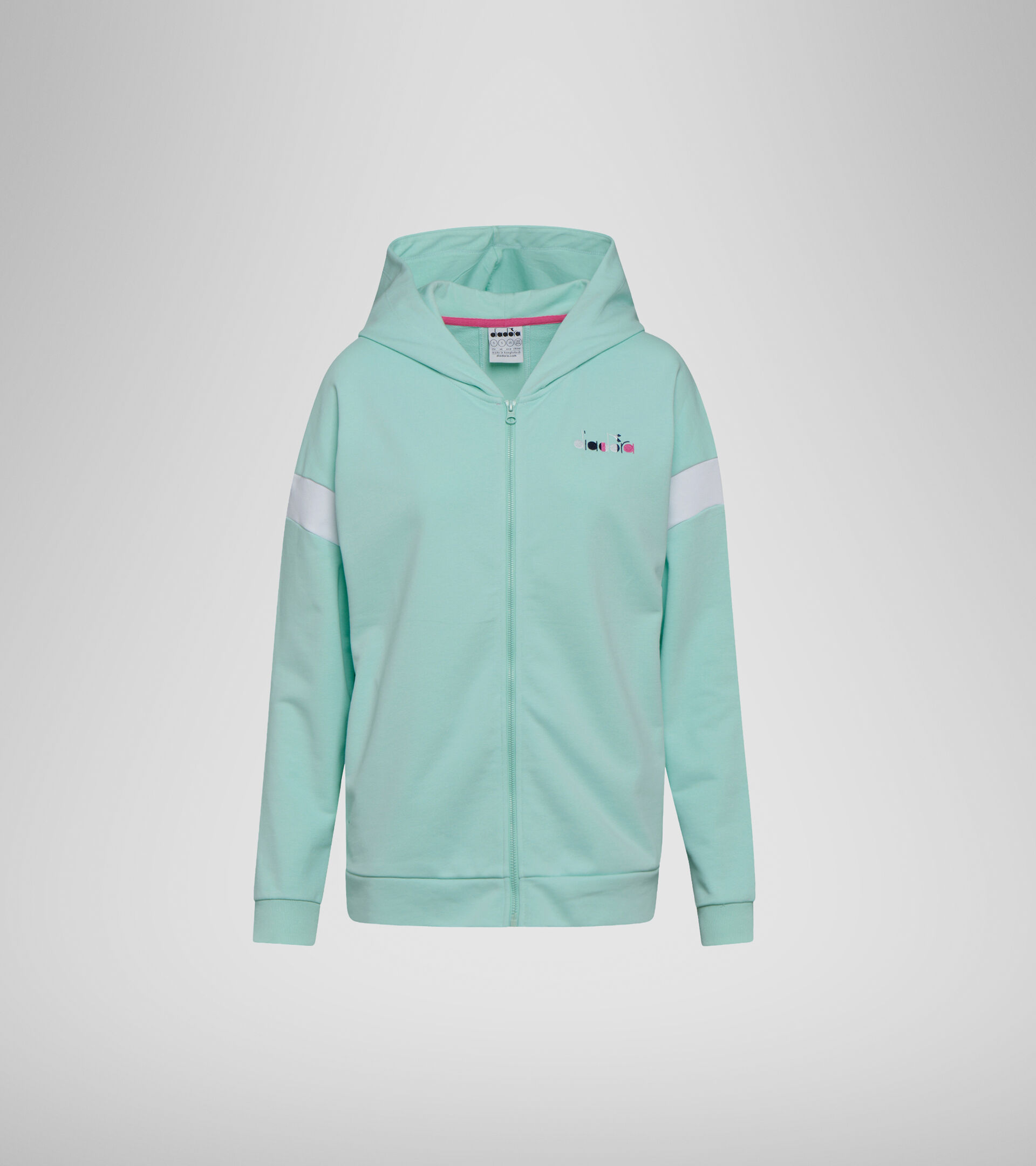 Hooded sweatshirt - Women L. HOODIE FZ SPOTLIGHT GREEN HONEYDEW - Diadora