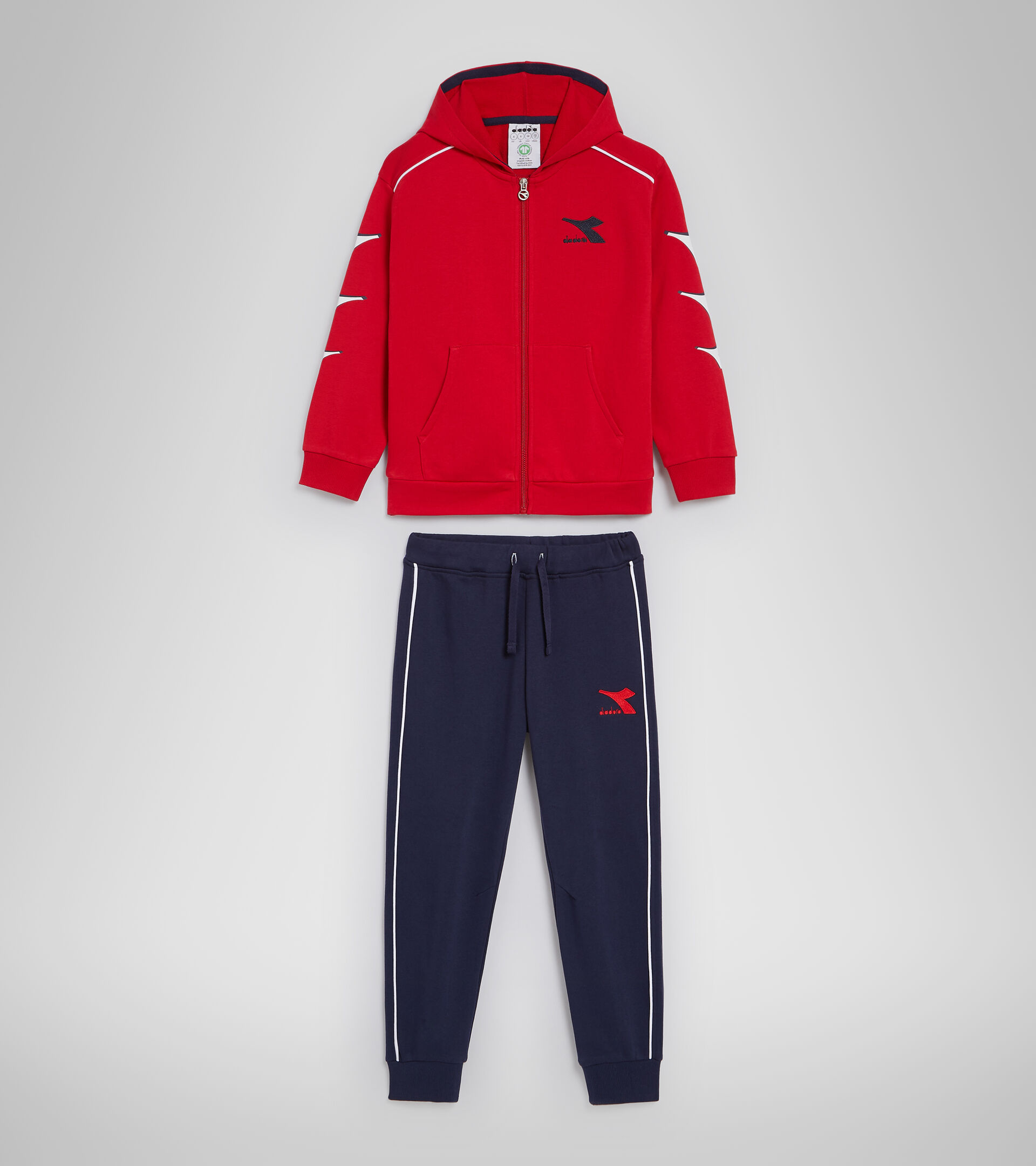 Tracksuit - Kids JU.HD FZ TRACKSUIT CUBIC TANGO RED - Diadora