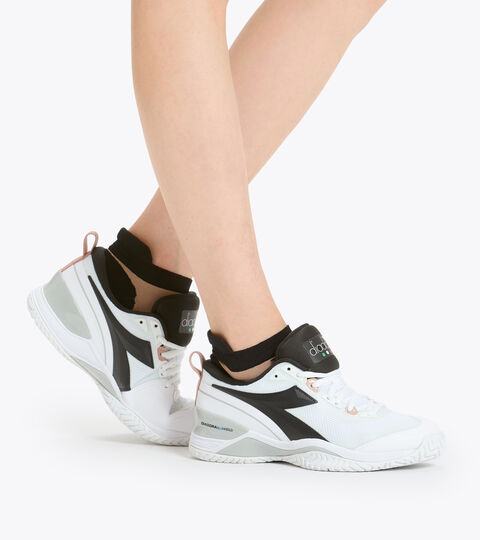 SPEED BLUSHIELD 5 W AG, BIANCO OTTICO/ARGENTO/NERO Footwear Sport DONNA SPEED BLUSHIELD 5 W AG BIANCO OTTICO/ARGENTO/NERO Diadora