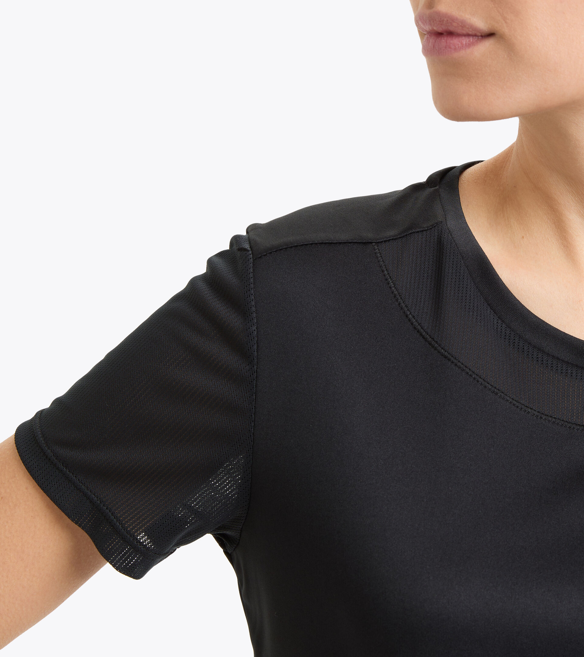 Polyester running T-shirt - Women L. SS CORE TEE BLACK - Diadora