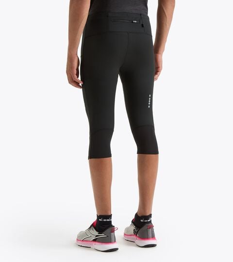 3/4 TIGHTS RUN CREW, NERO Leggings da running invernali a 3/4 - Uomo 3/4 TIGHTS RUN CREW NERO - Diadora