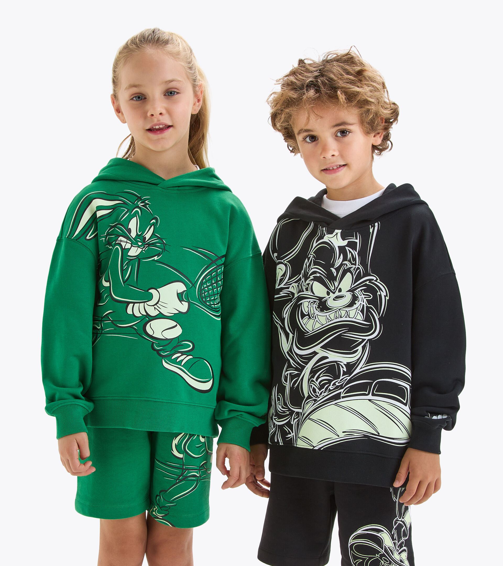Hooded sweatshirt - Kids JU.HOODIE WB JOLLY GREEN - Diadora