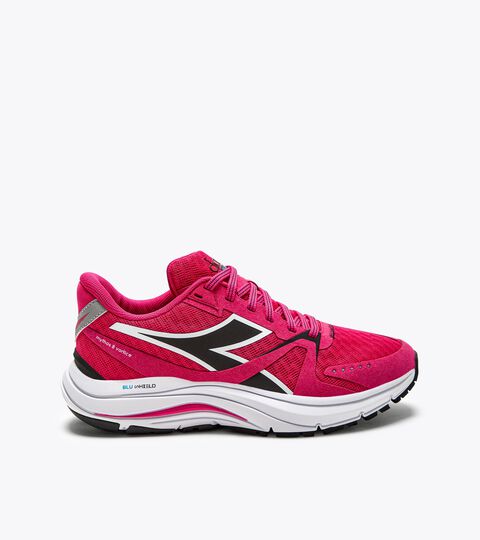 Running shoes - Women MYTHOS BLUSHIELD 8 VORTICE W RUBINE RED C/BLACK/WHITE - Diadora