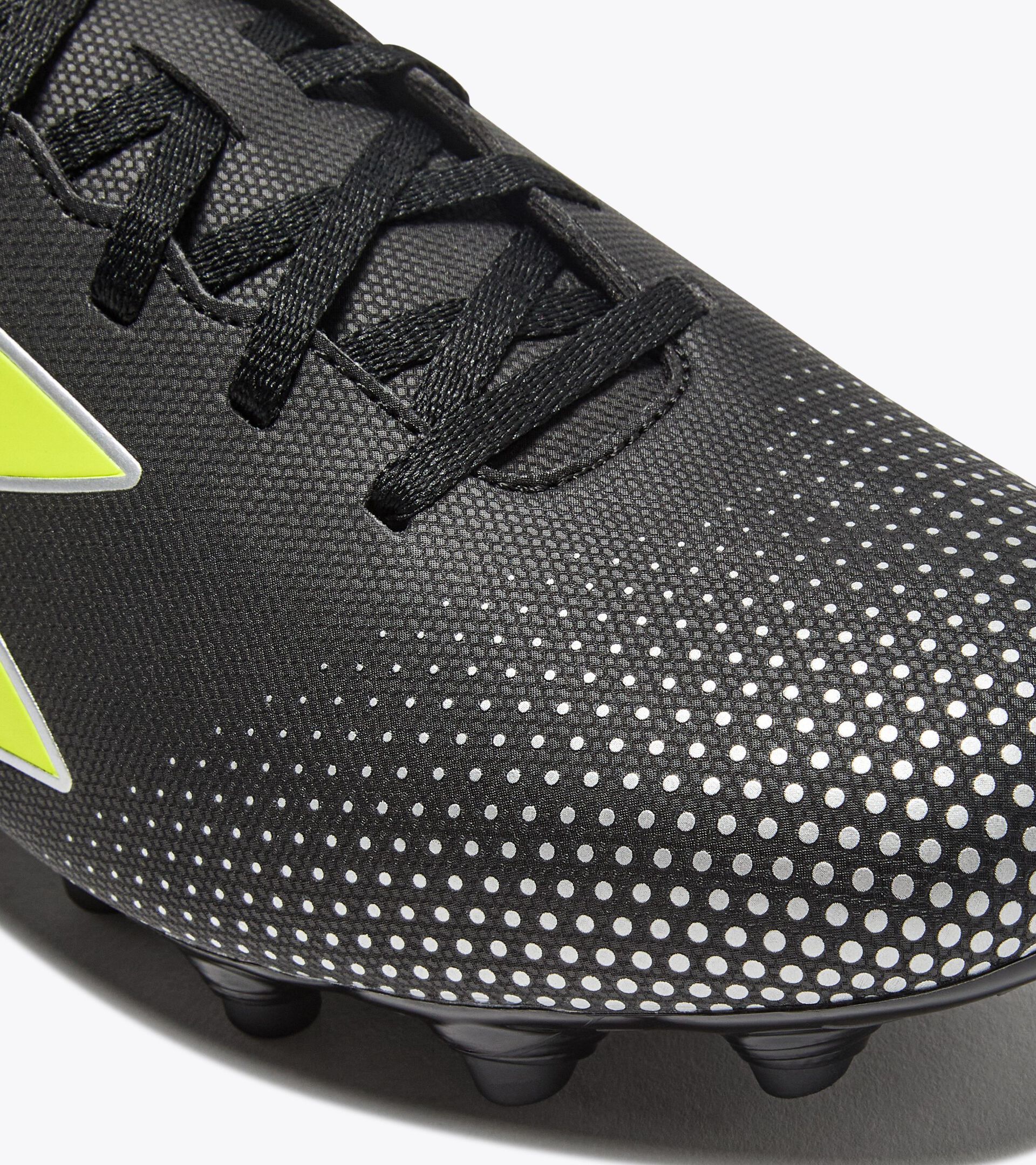 Calcio boots for firm ground - Men's PICHICHI 7 MG14 BLACK/YELLOW FL DD/SILVER - Diadora