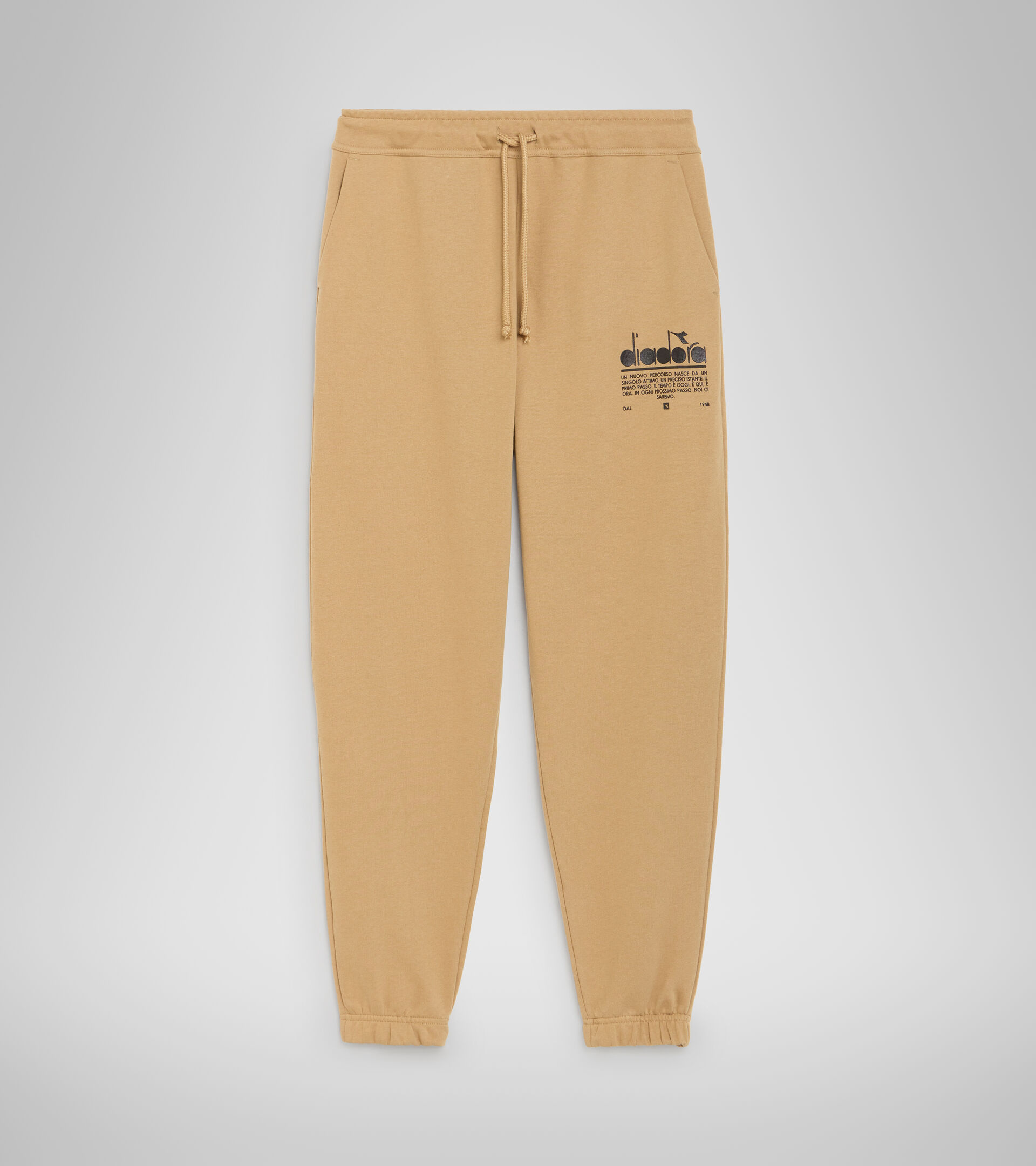 Cotton sports trousers - Unisex PANT MANIFESTO BEIGE TAN - Diadora