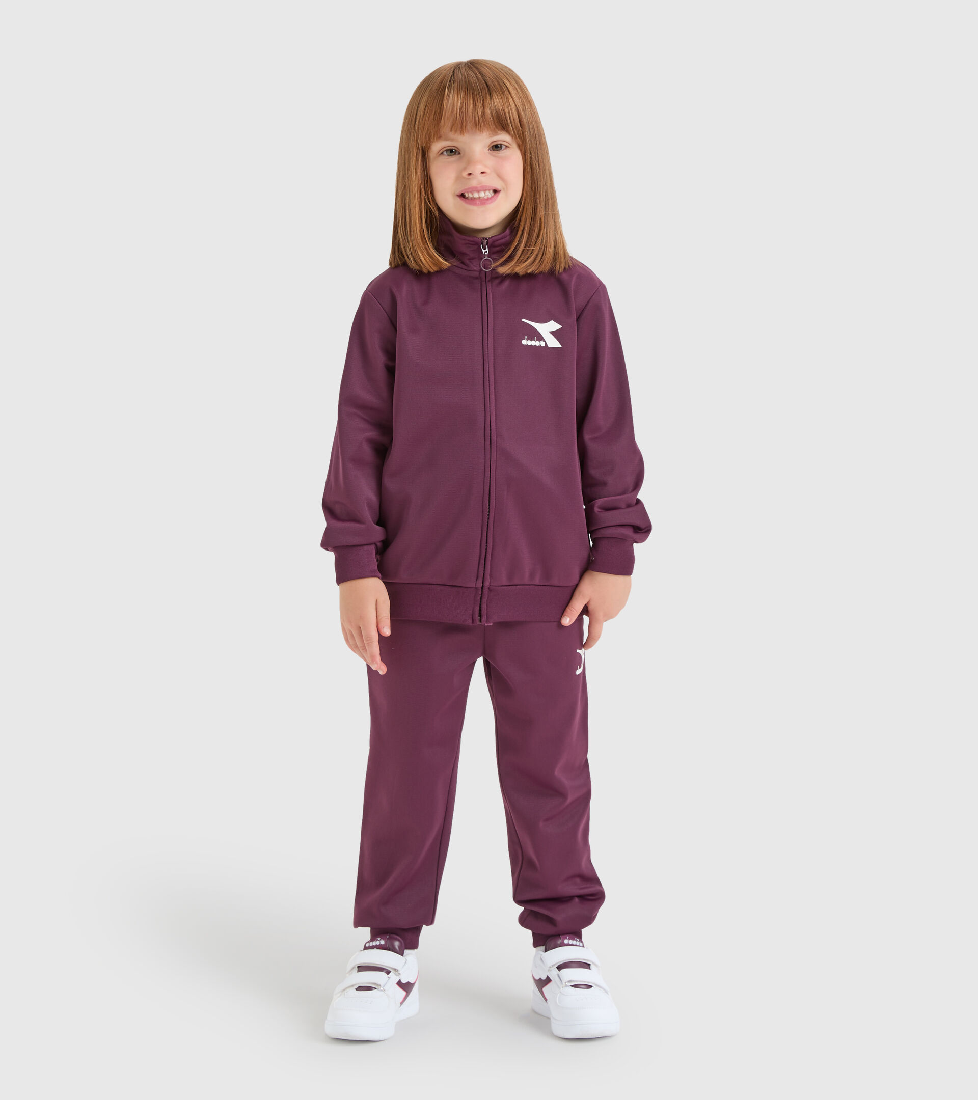 Trainingsanzug - Kinder JU.TRACKSUIT FZ CHROMIA VERNICHTET VIOLETT - Diadora