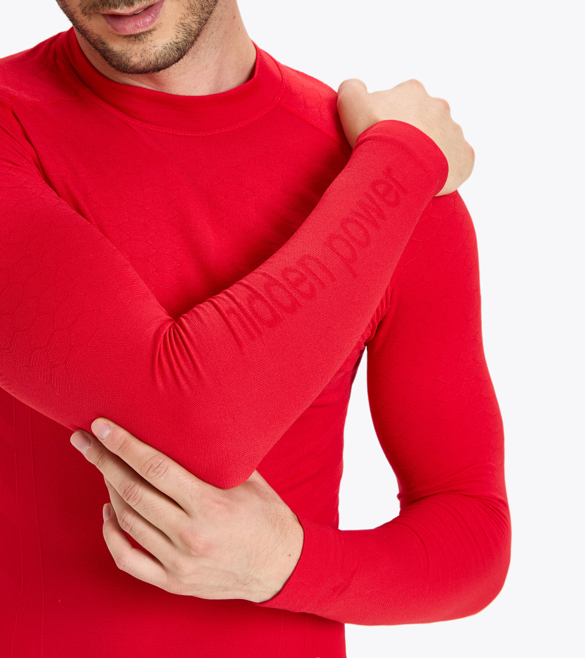 Long-sleeved training t-shirt - Men LS TURTLE NECK ACT LYCHEE - Diadora