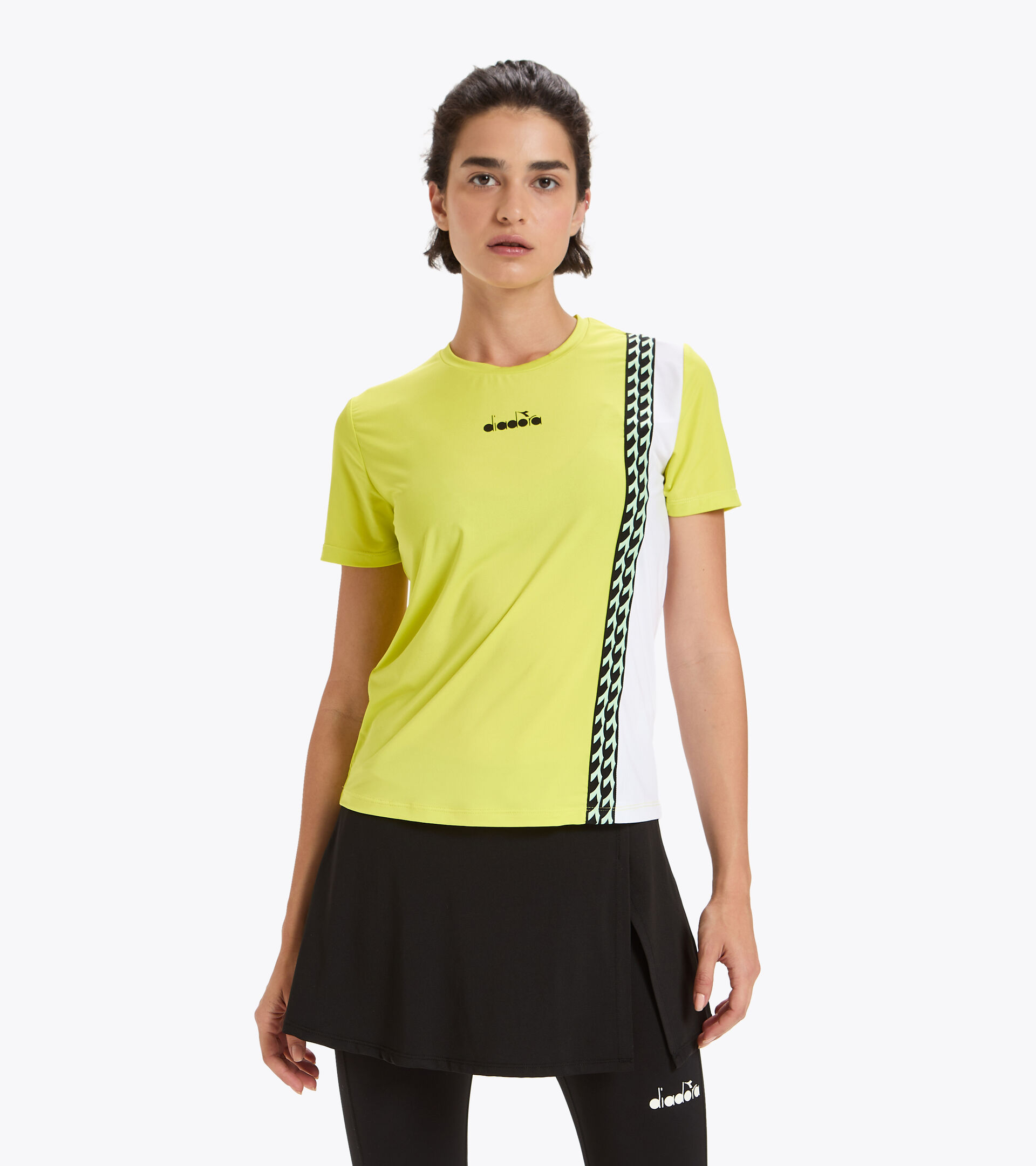 Tennis T-shirt - Women L. SS T-SHIRT CHALLENGE GREEN SPRING - Diadora