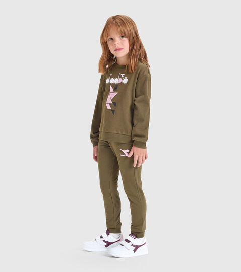 Sports sweatshirt - Girls JG.TRACKSUIT GLEE KIWI GREEN - Diadora