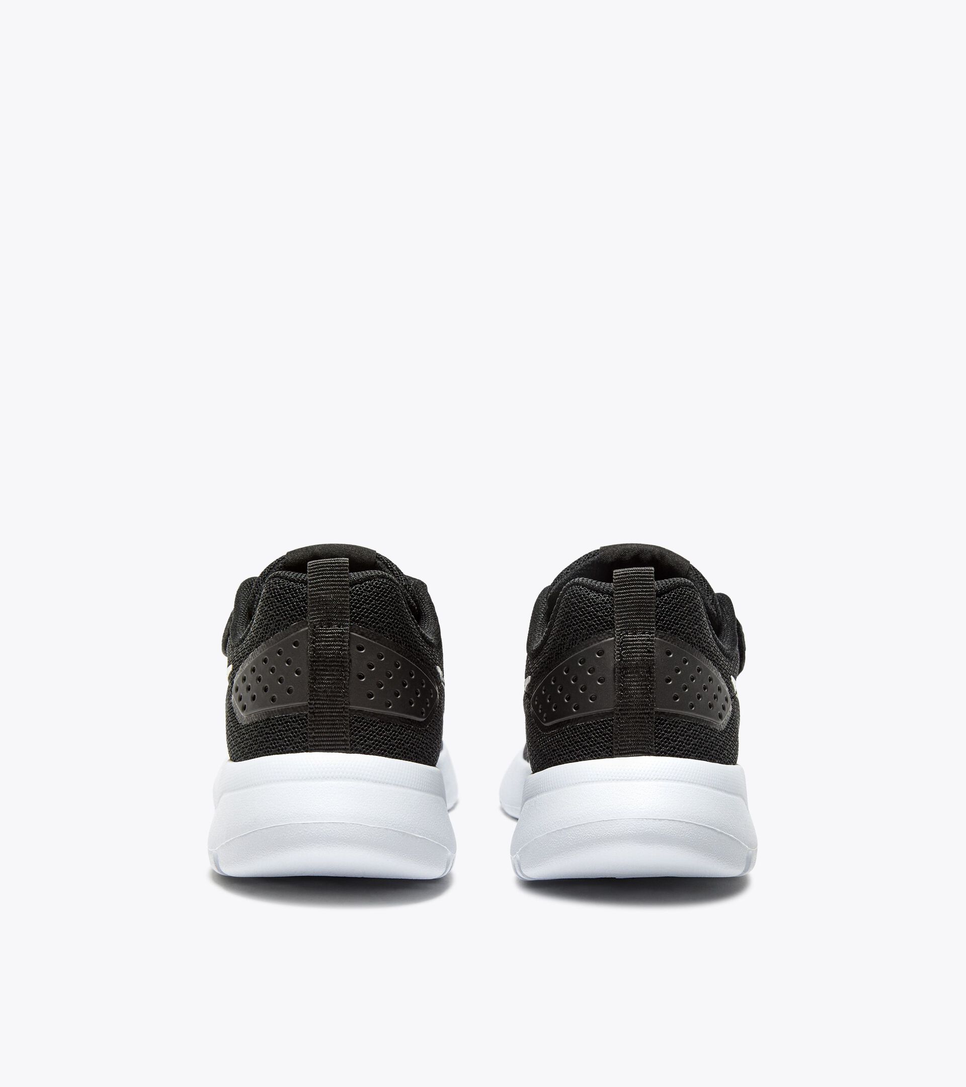 Running  shoe -  4-8  years old - Kids EVO RUN PS BLACK /WHITE - Diadora