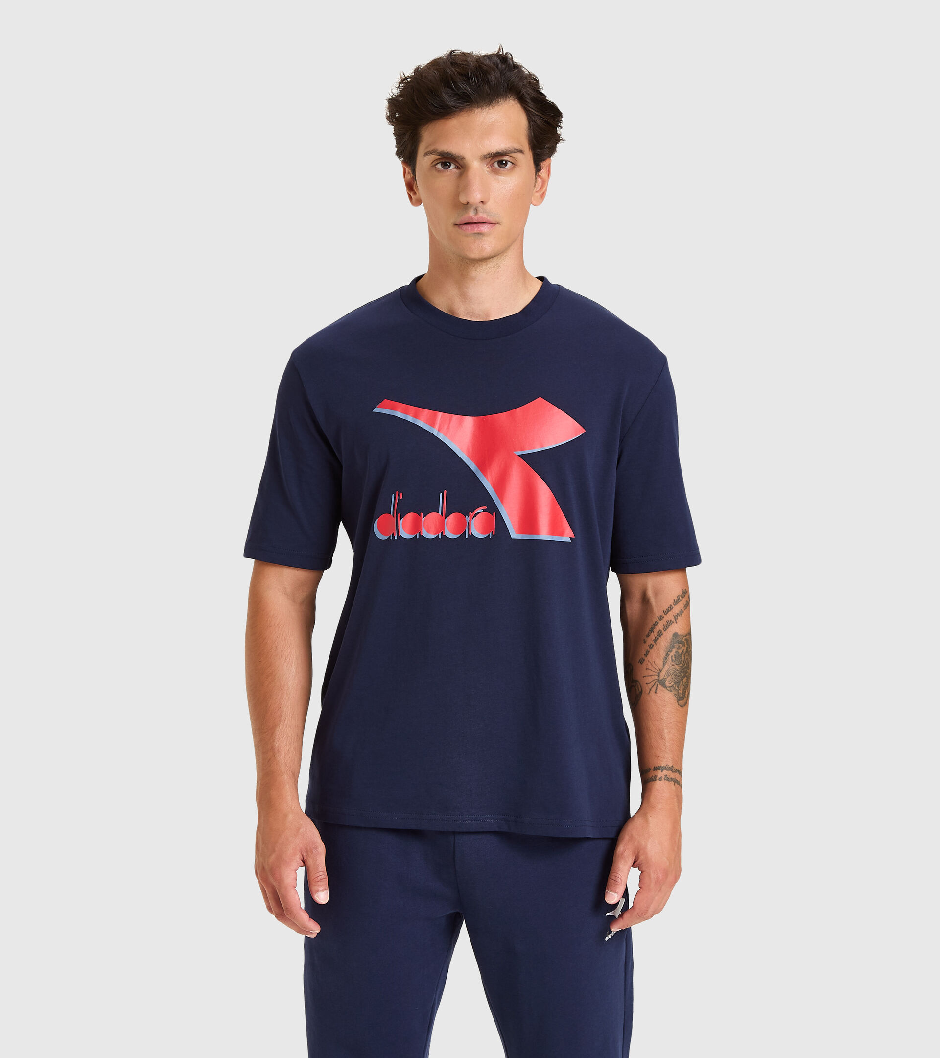T-shirt - Men T-SHIRT SS SHIELD CLASSIC NAVY - Diadora