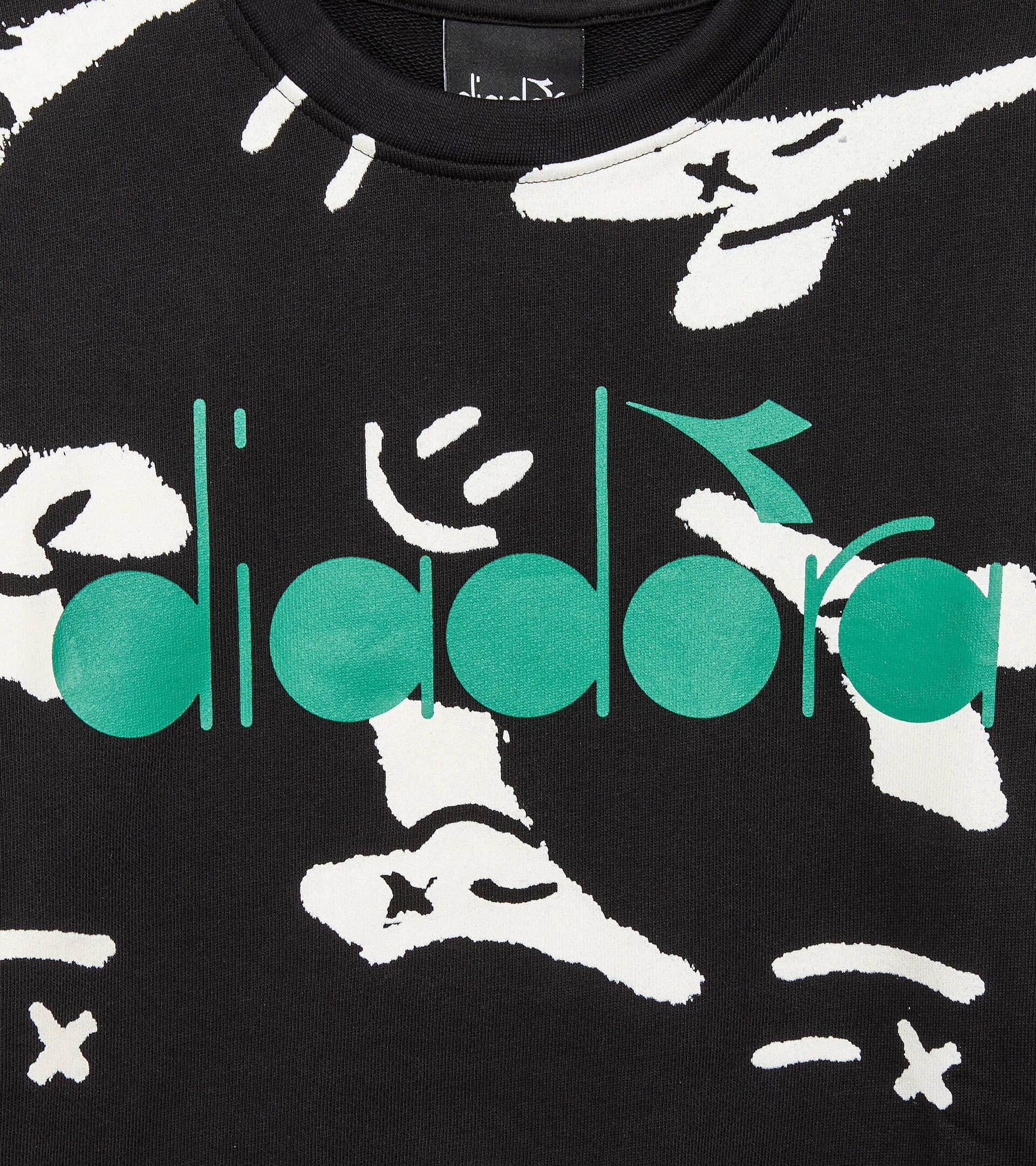 Crewneck sweatshirt - Boy JB. SWEATSHIRT SMILE LOGO BLACK - Diadora