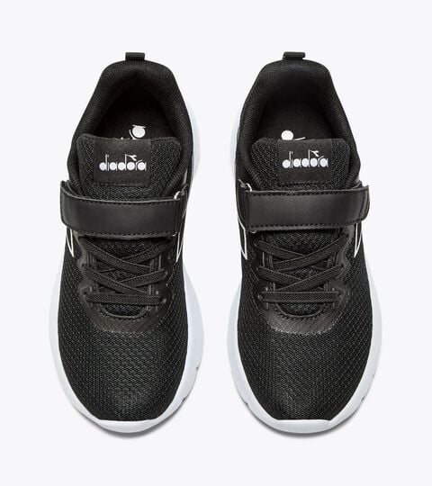 Running  shoe -  4-8  years old - Kids EVO RUN PS BLACK /WHITE - Diadora