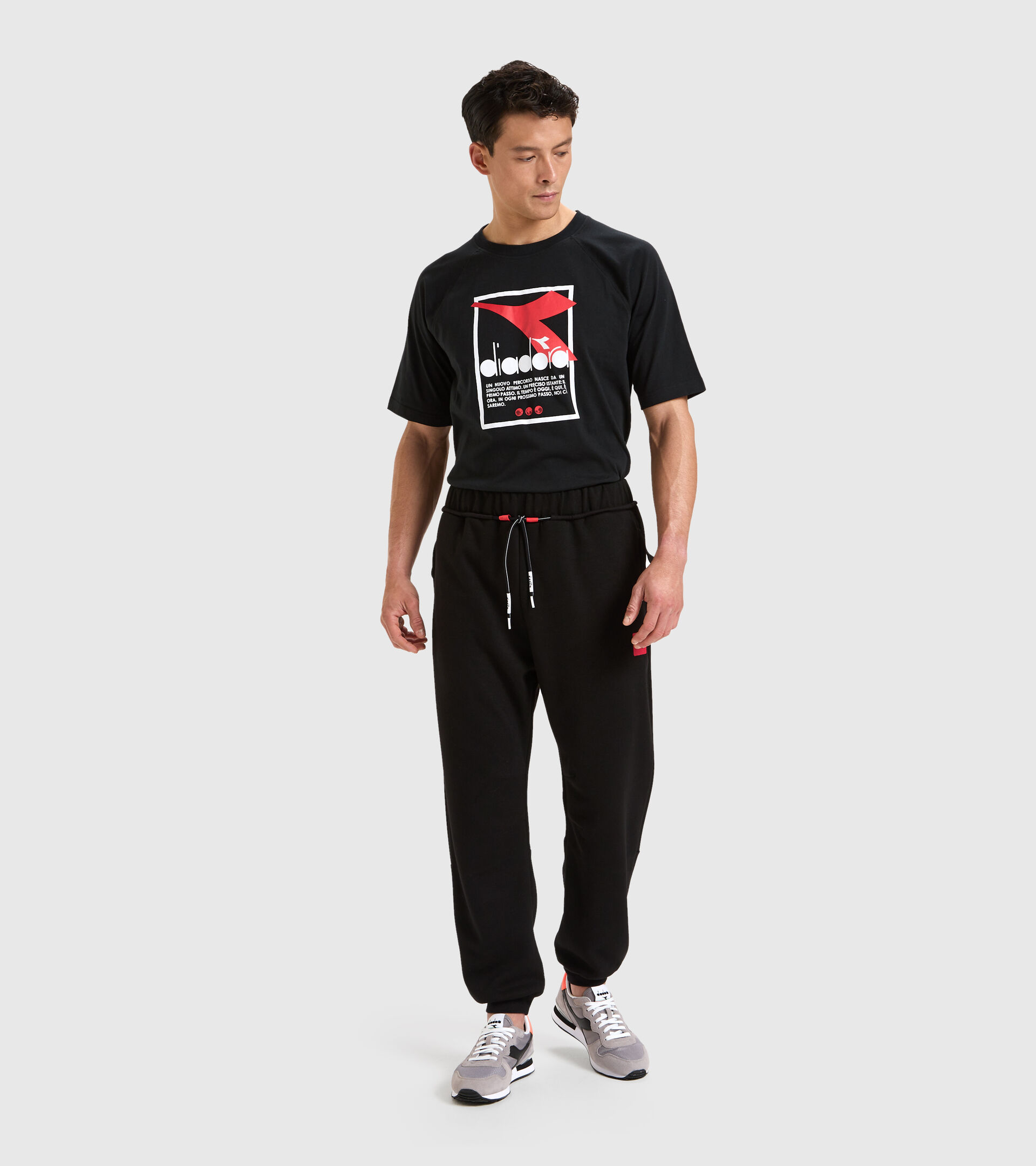 Sports trousers - Men JOGGER PANT URBANITY BLACK - Diadora