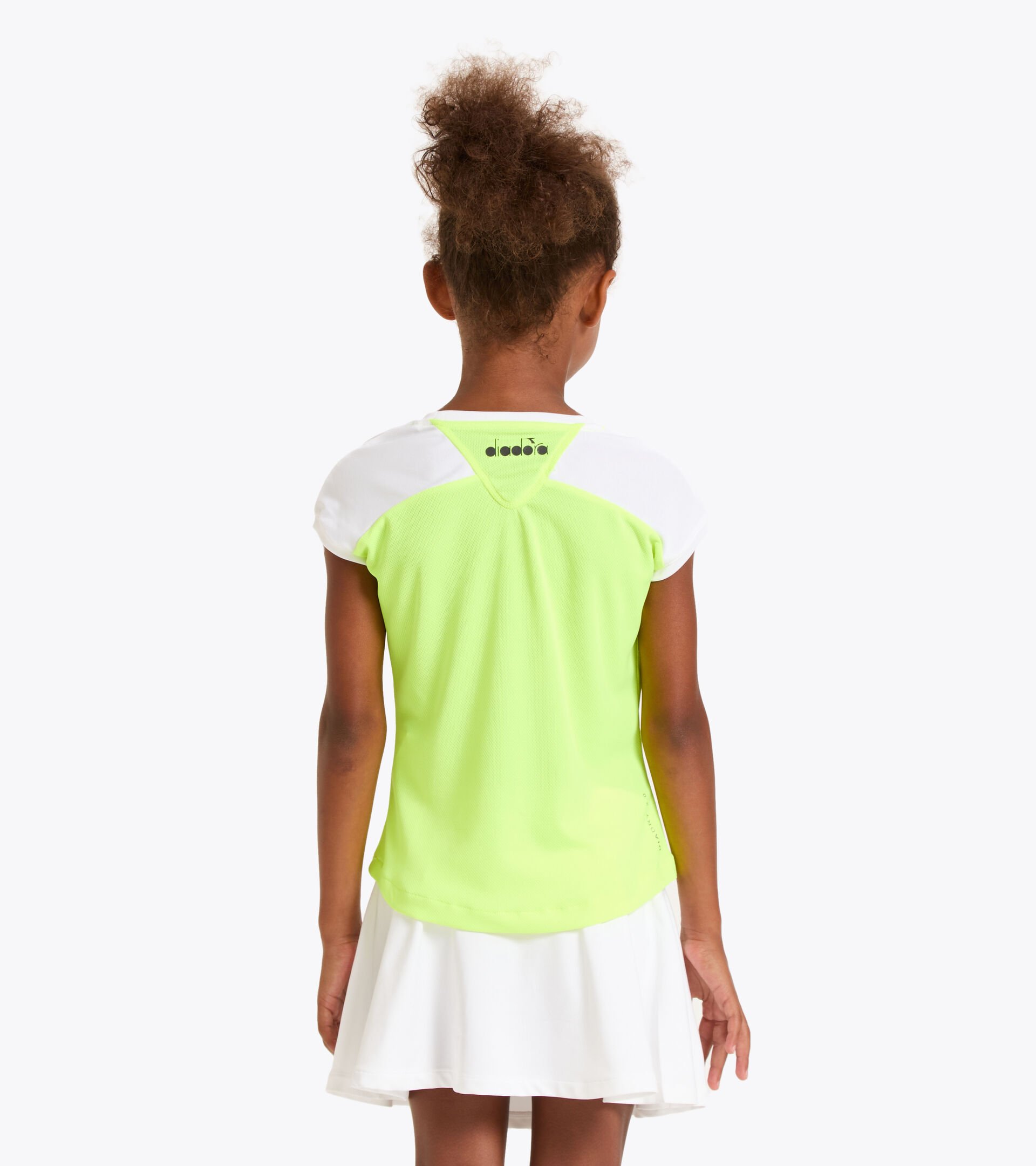 Tennis-T-Shirt - Junior G. T-SHIRT COURT FLUO GELB DD - Diadora