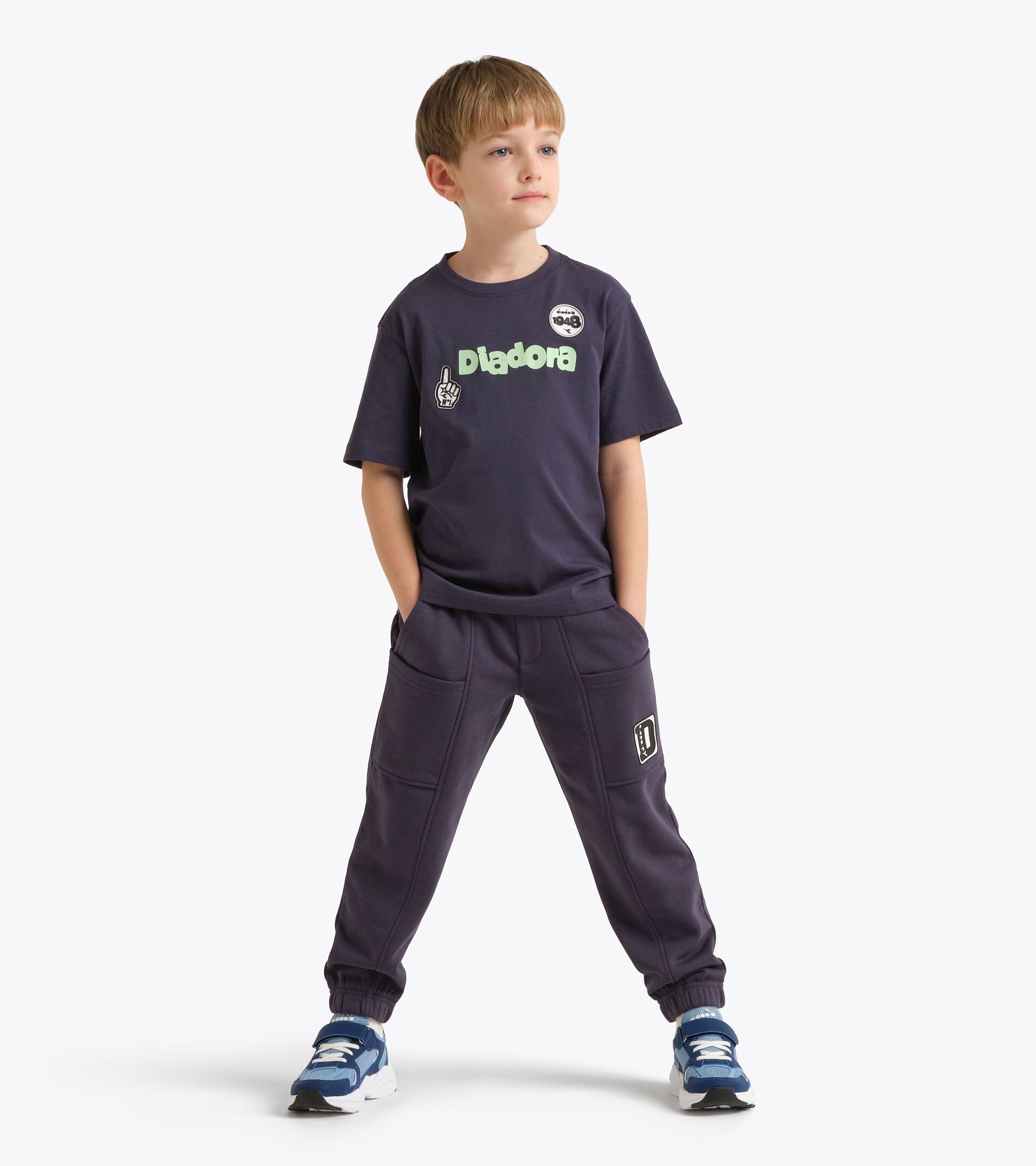 T-shirt en coton - Gar&ccedil;on
 JB. T-SHIRT SS ESS. SPORTS BL BLEU NUITS - Diadora