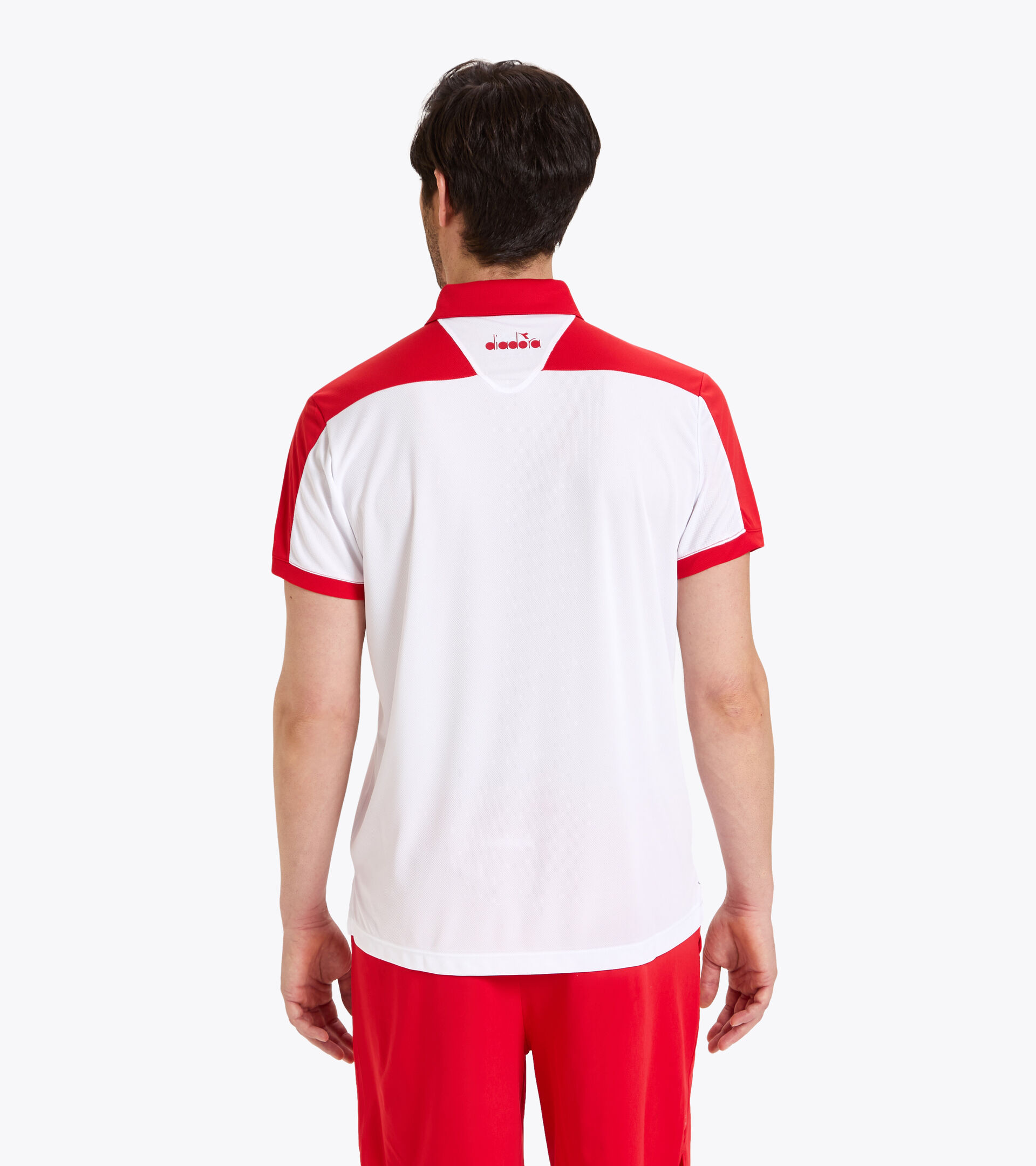 Tennis polo shirt - Men POLO COURT TOMATO RED - Diadora