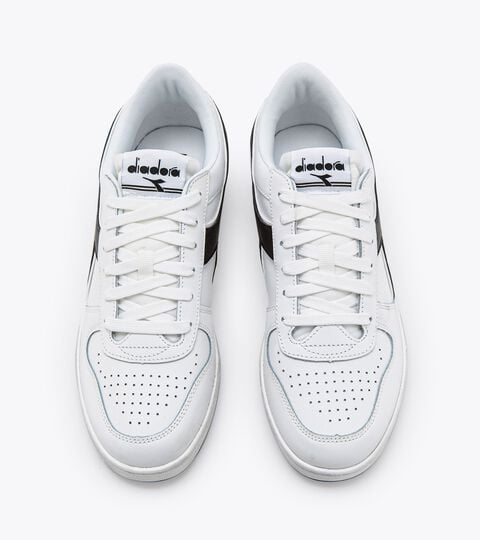 MAGIC BASKET LOW ICONA, WHITE/WHITE/BLACK Sporty sneakers - All-Gender MAGIC BASKET LOW ICONA WHITE/WHITE/BLACK - Diadora
