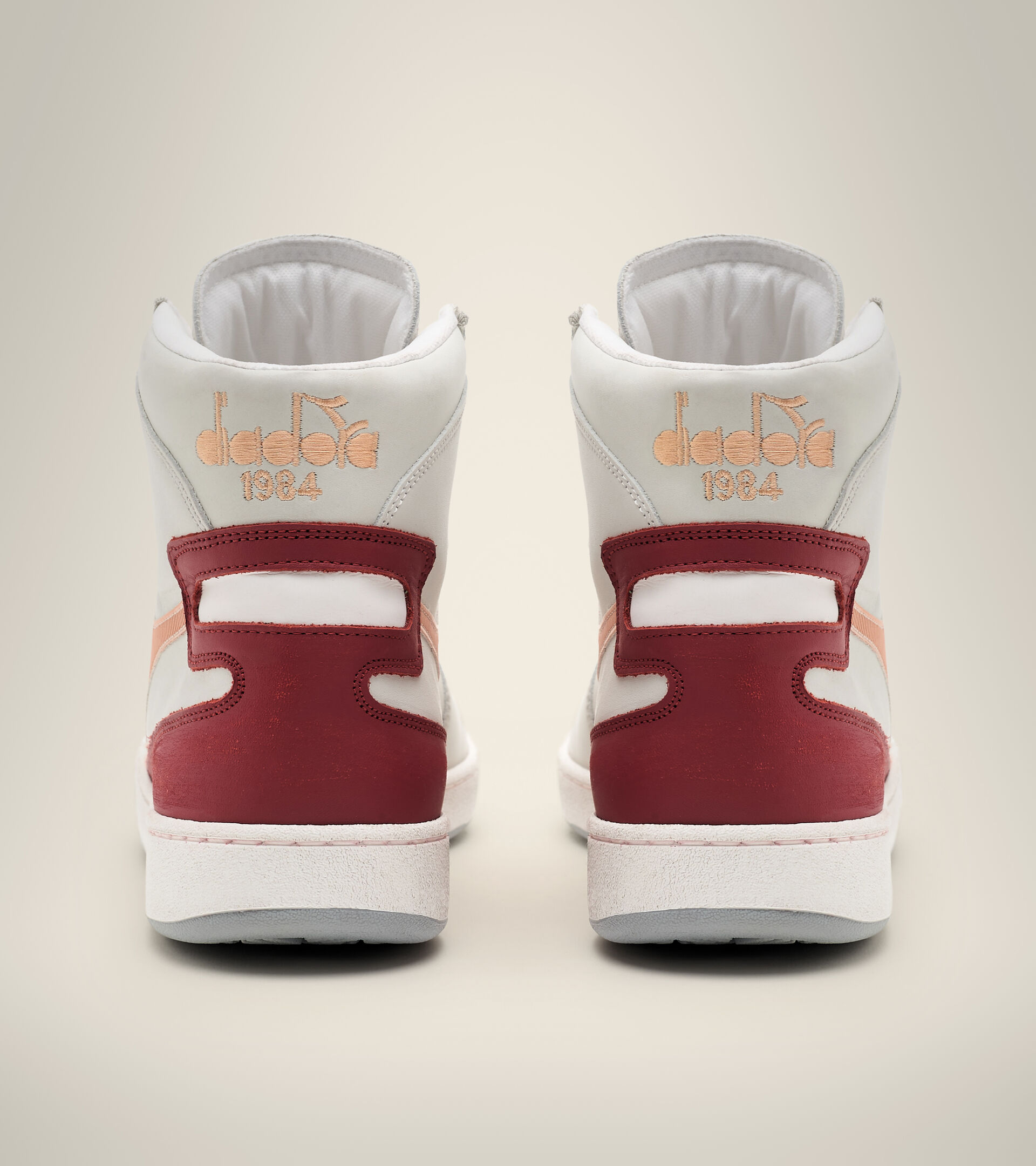 Heritage Trainer - Unisex MI BASKET USED WHITE/PEACH NOUGAT - Diadora