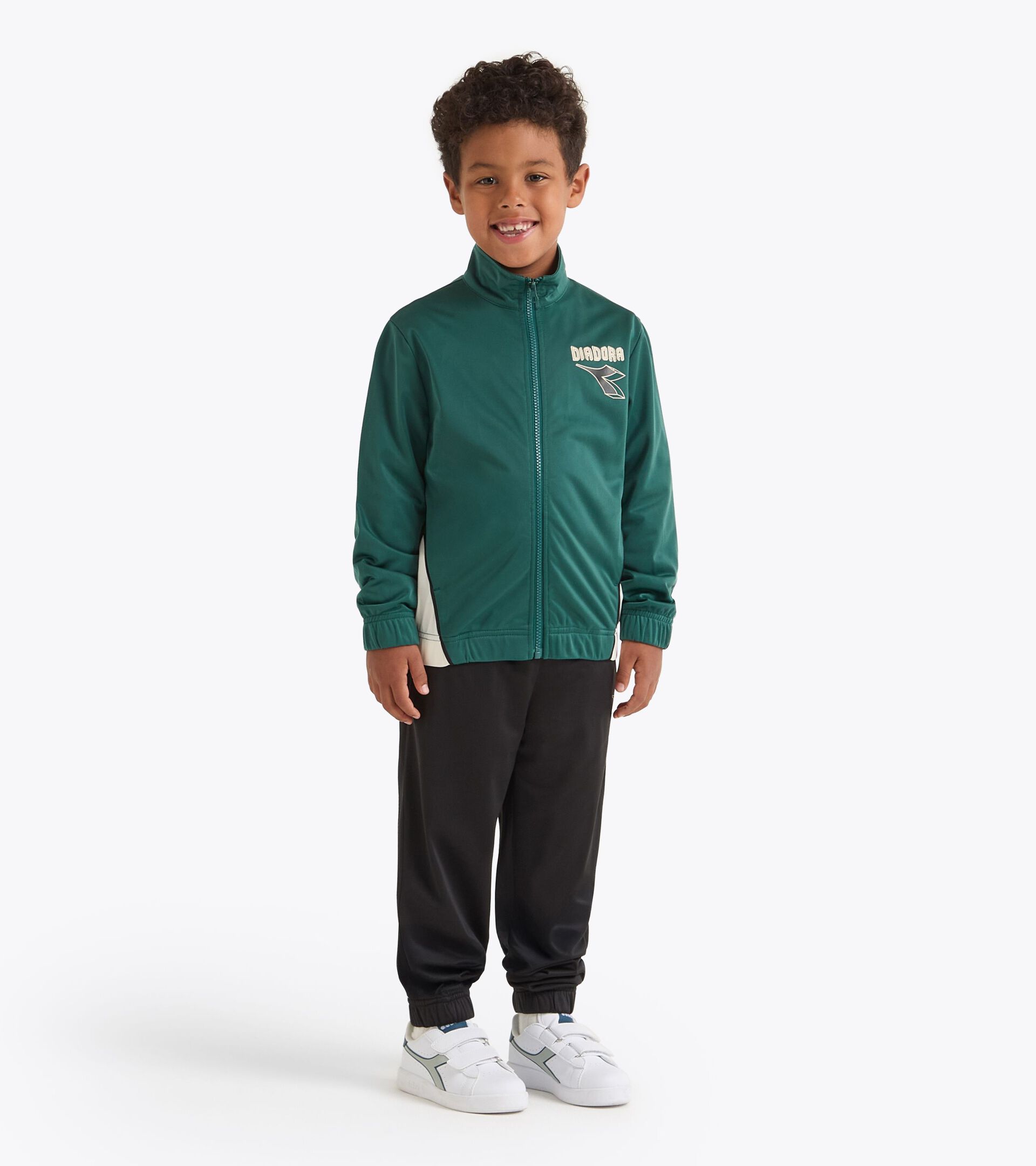 Polyestere tracksuit - Boy
 JB. TRACKSUIT FZ LOGO (PL) RAIN FOREST - Diadora