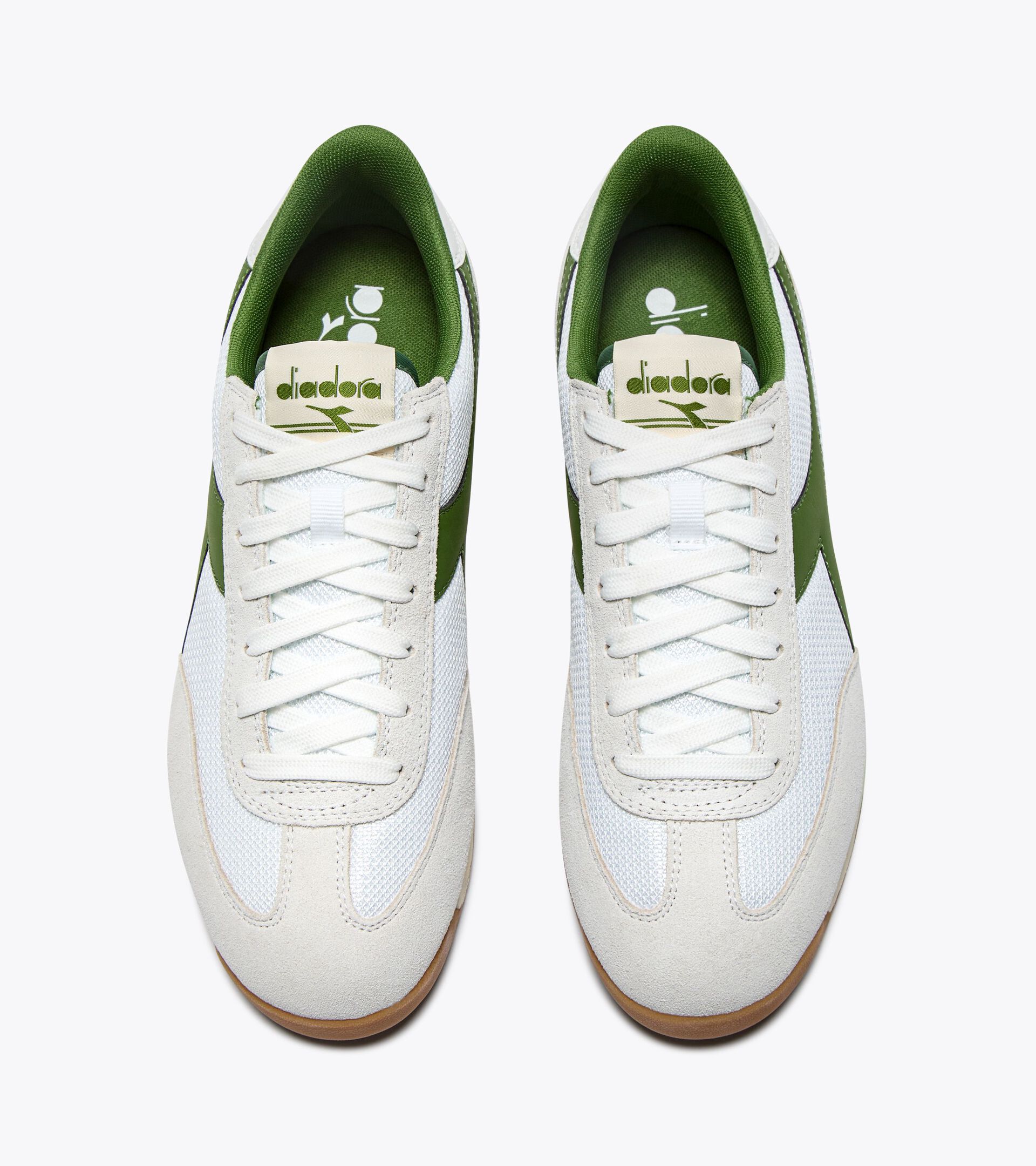 Low-profile suede sneaker - All-gender CROSS WHITE/BANANA PALM - Diadora