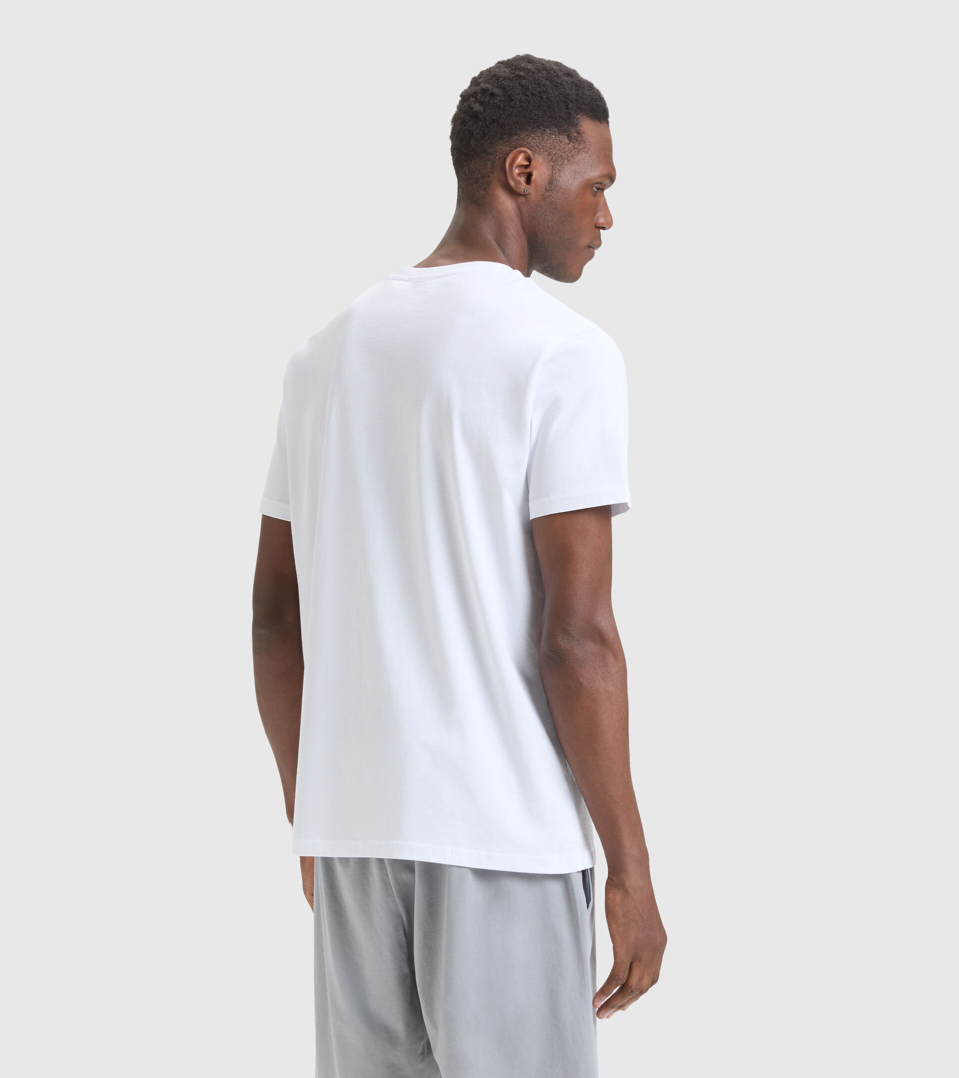 Cotton T-shirt - Men T-SHIRT SS CORE OPTICAL WHITE - Diadora