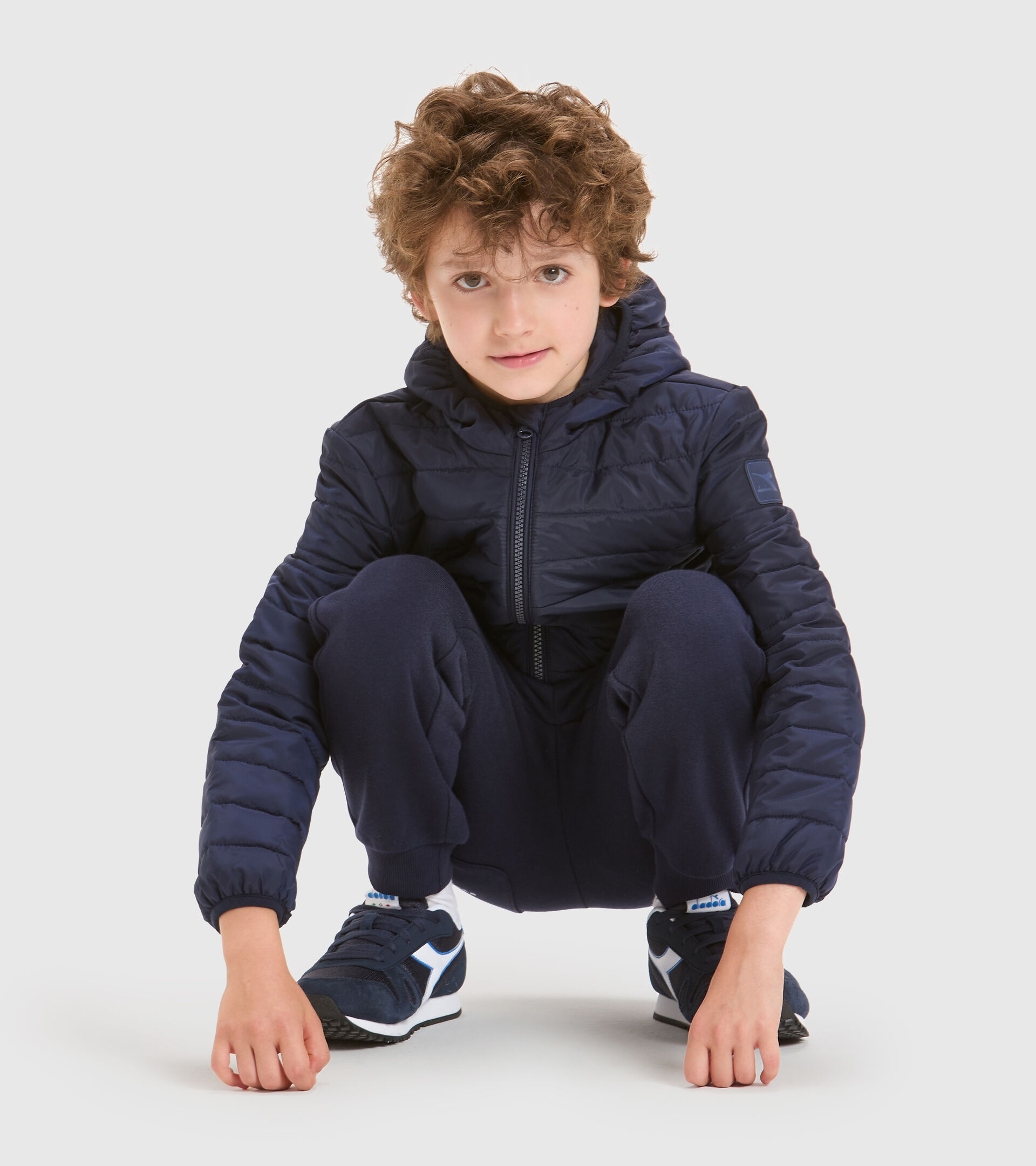 Sports trousers - Kids JU.HOODIE LIGHT JACKET CLASSIC NAVY - Diadora