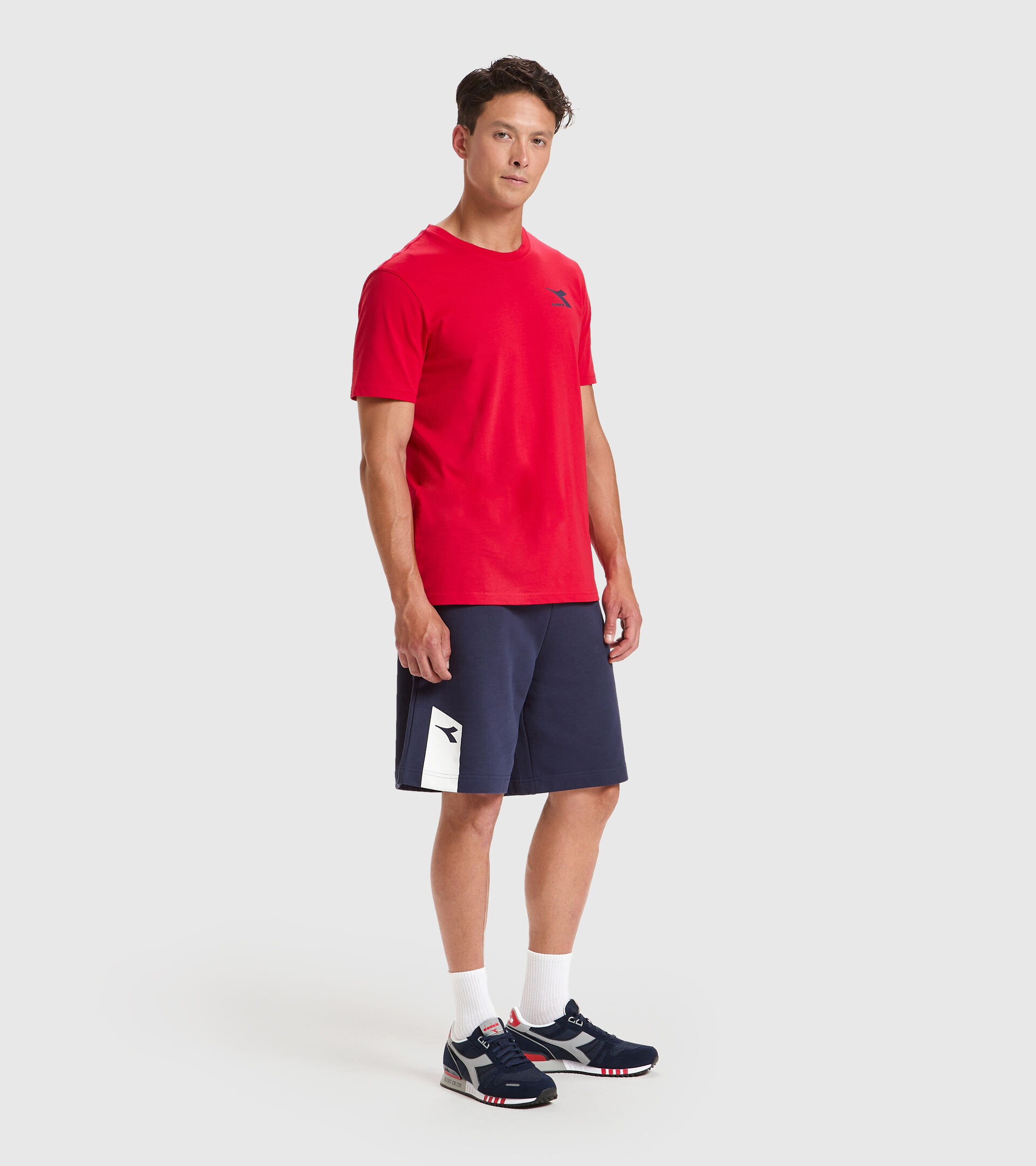 Apparel Sport UOMO T-SHIRT SS CHROMIA ROSSO TANGO Diadora