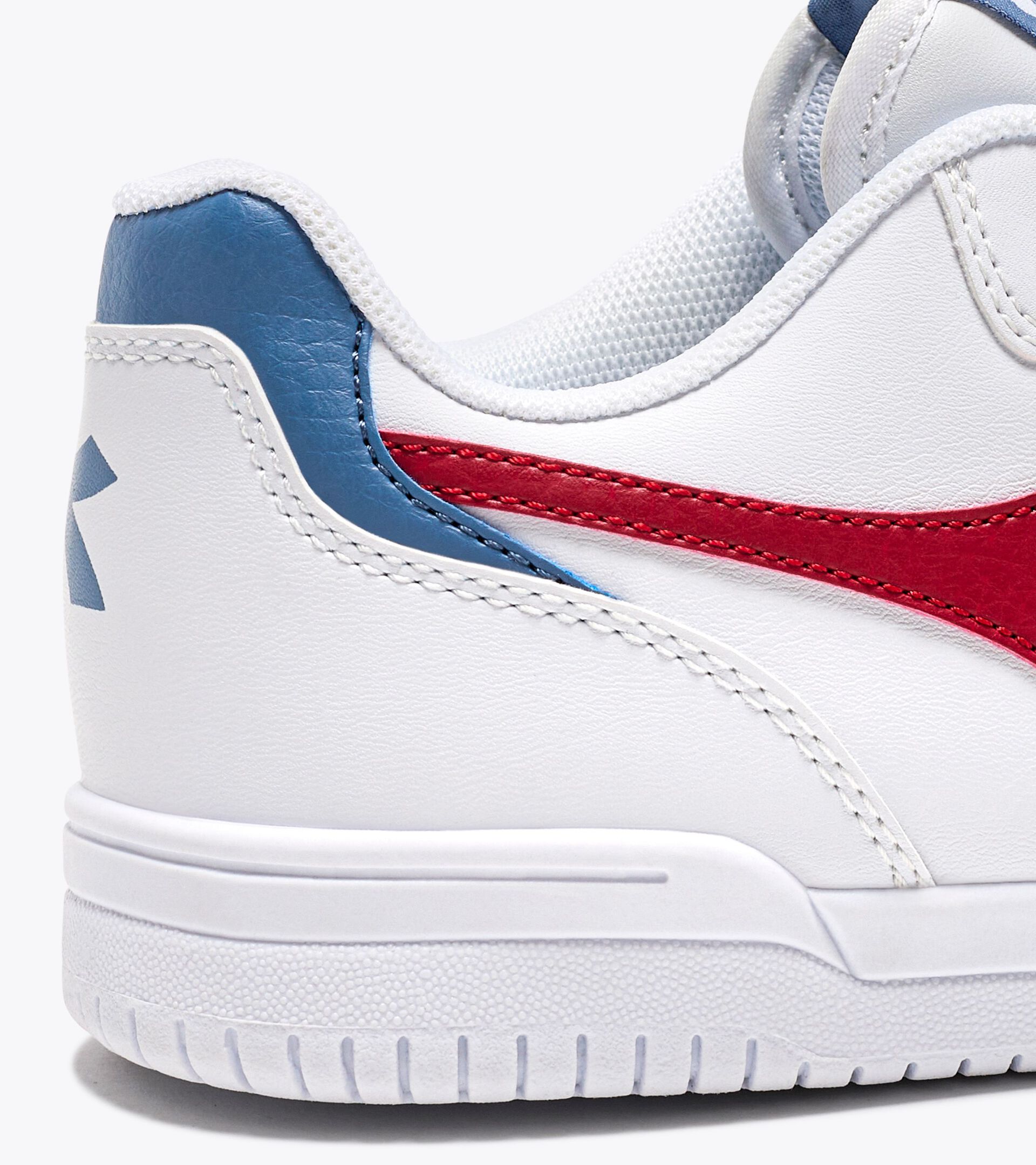 Sports shoes - Youth 8-16 years RAPTOR LOW GS WHITE/SALSA/CORONET BLUE - Diadora