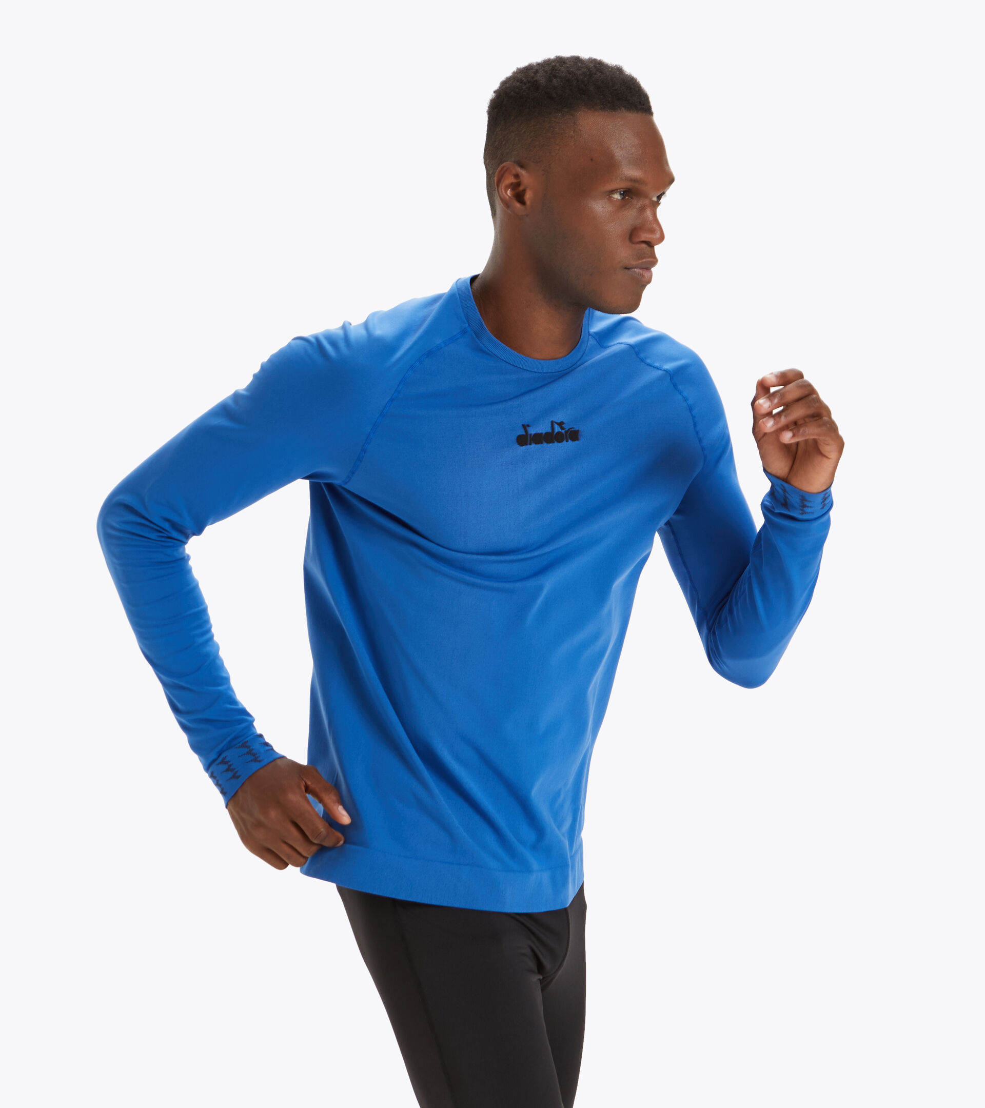 Long-sleeved training T-shirt - Men LS SKIN FRIENDLY T-SHIRT FEDERAL BLUE - Diadora