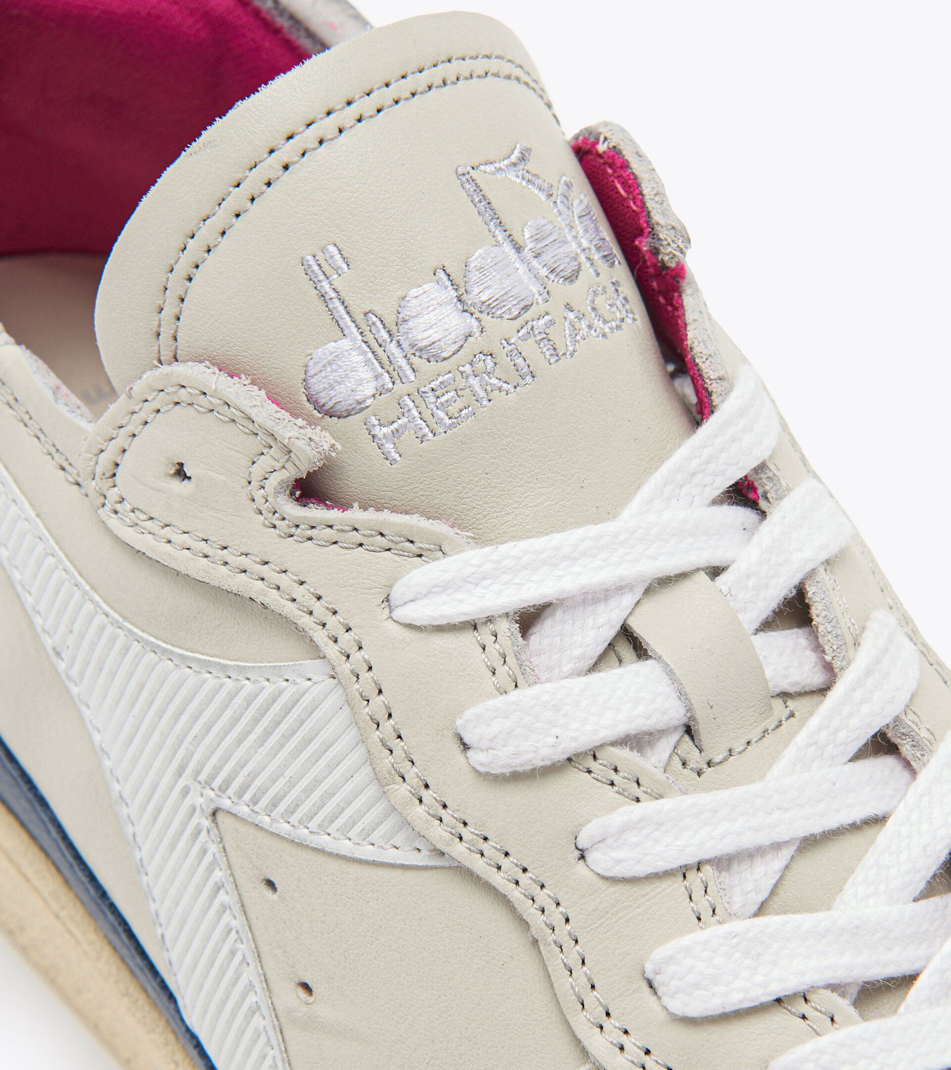 Heritage shoe - Unisex MI BASKET ROW CUT LIGHT GREY - Diadora