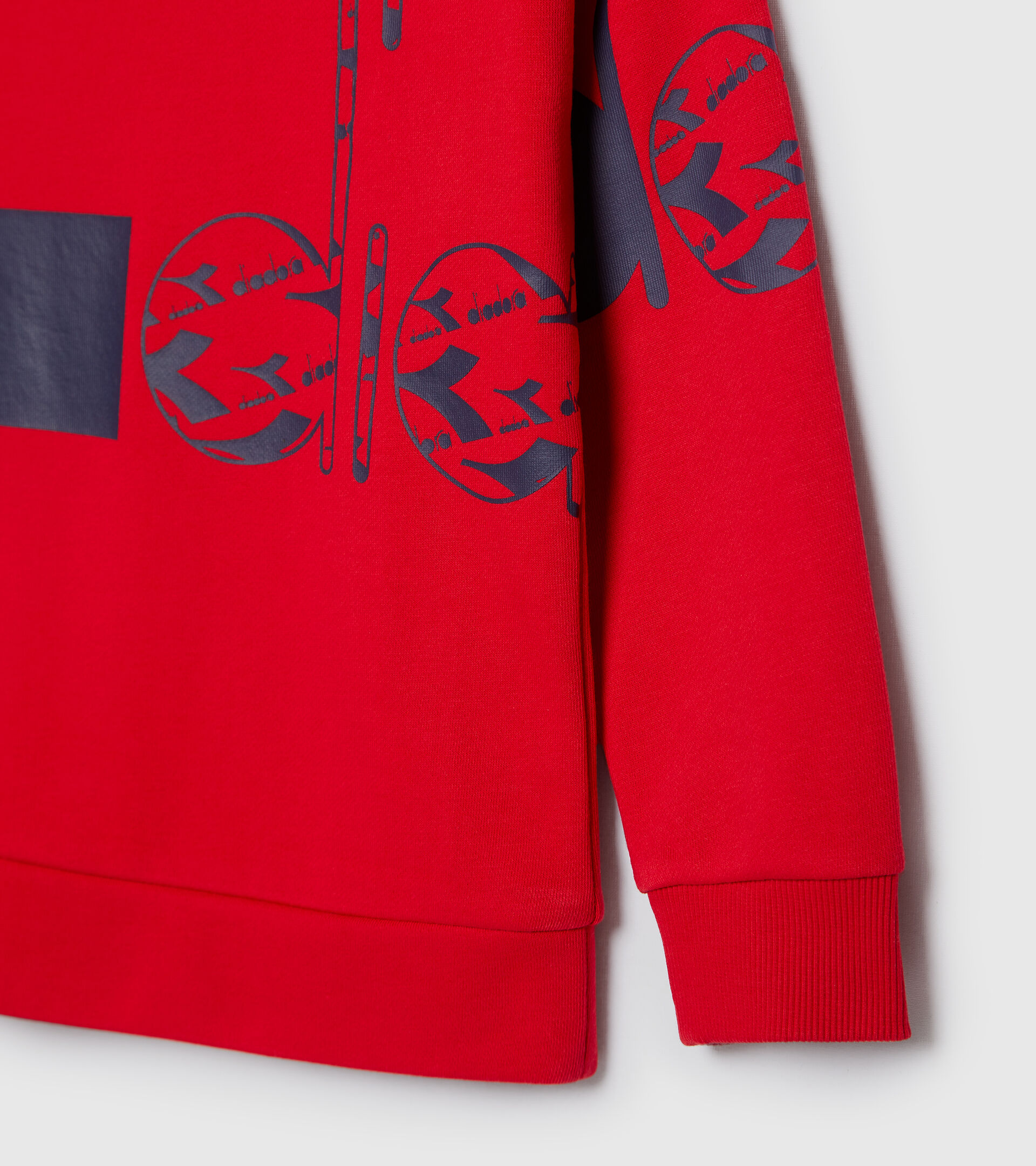 Crew-neck sweatshirt - Kids JB.SWEATSHIRT CREW HOOPLA TANGO RED - Diadora