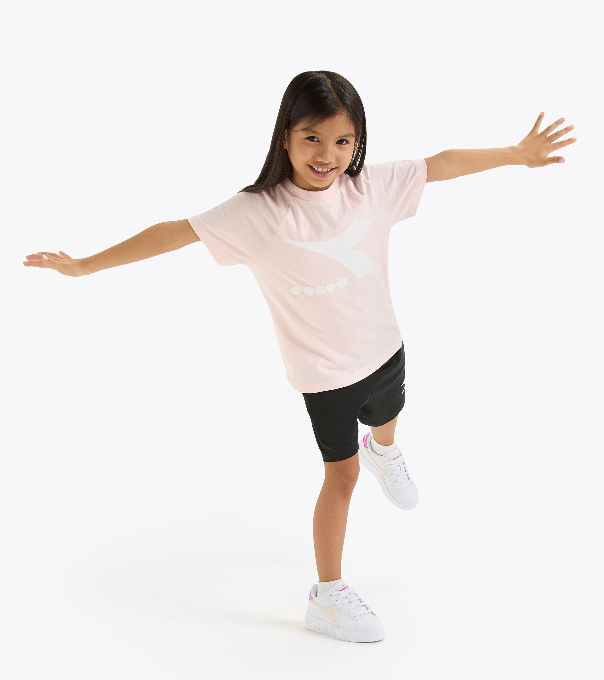 Conjunto deportivo - Camiseta y pantalones cortos - Unisex - Niños/niñas y adolescentes JU. SET SS CORE ROSA CORNEJO - Diadora