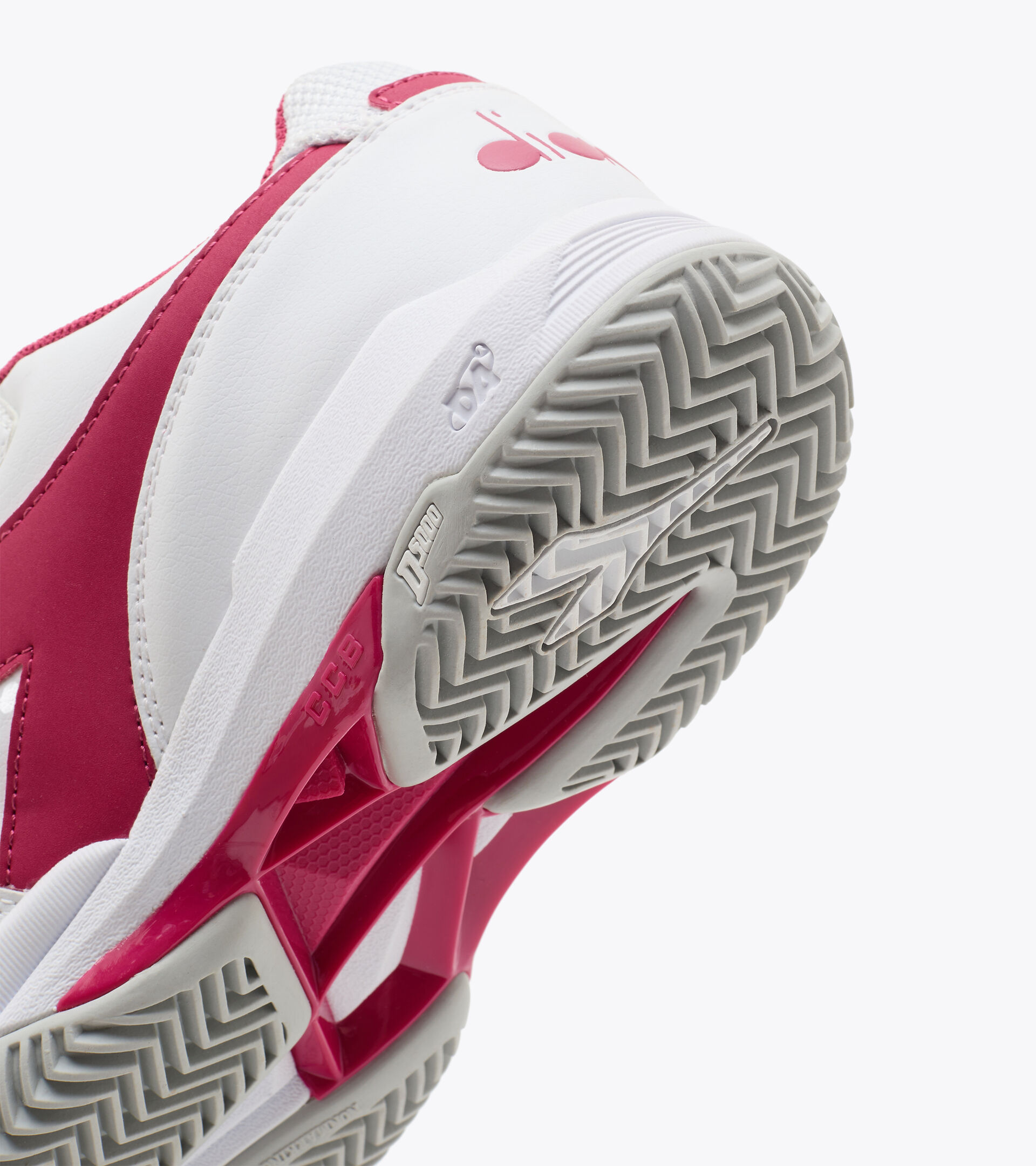 Clay court tennis shoe - Women S. CHALLENGE 3 W SL CLAY WHITE/JAZZY - Diadora