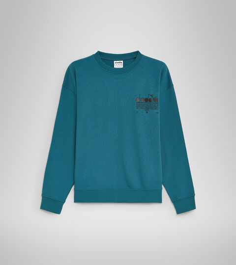 SWEATSHIRT CREW MANIFESTO, PACIFICO Sudadera de algodón - Unisex SWEATSHIRT CREW MANIFESTO PACIFICO - Diadora