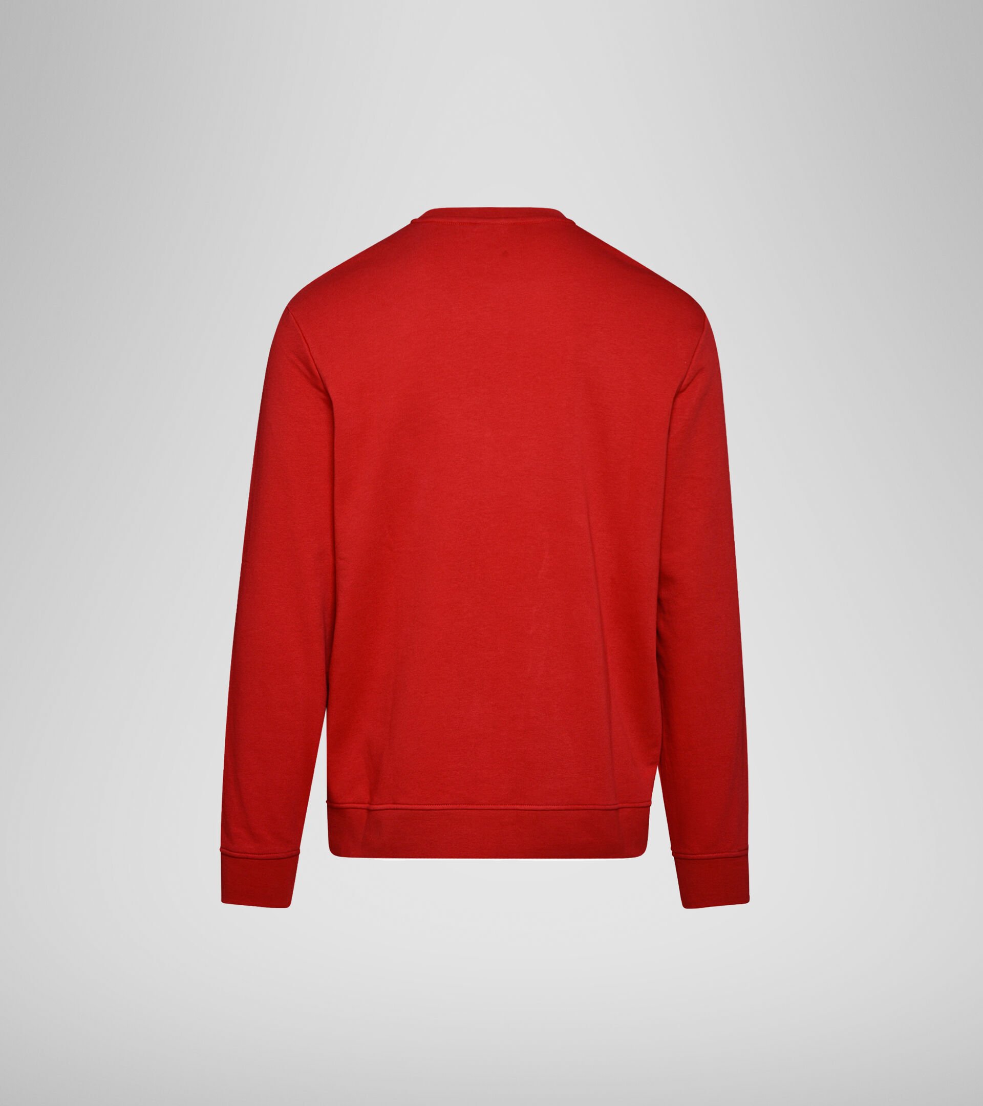 Sweater mit Rundhalsausschnitt - Herren SWEATSHIRT CREW LOGO CHROMIA TANGOROT - Diadora