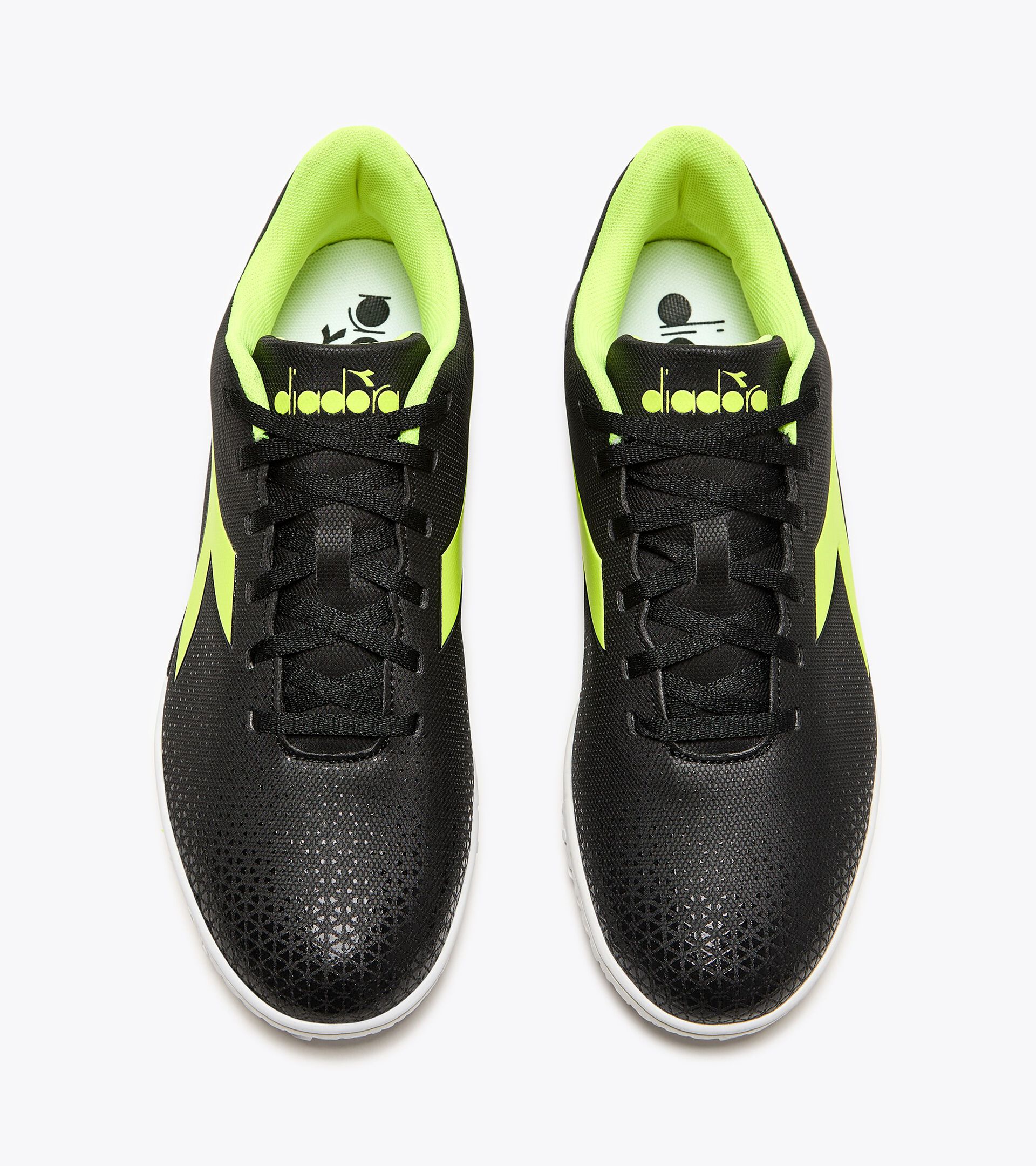 Calcio boots for synthetic turfs or firm ground - Men's PICHICHI 6 TFR BLACK/YELLOW FL DD/WHITE - Diadora
