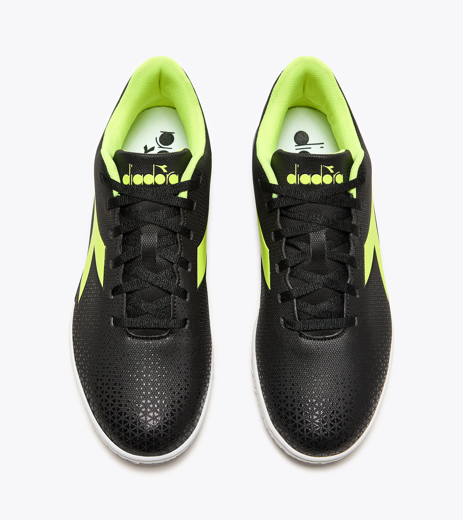 Calcio boots for synthetic turfs or firm grounds - Men PICHICHI 6 TFR BLACK/YELLOW FL DD/WHITE - Diadora