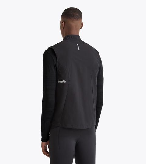 PADDED VEST WINTER PROTECTION, NEGRO Chaleco de running acolchado - Winter Protection - Hombre PADDED VEST WINTER PROTECTION NEGRO - Diadora