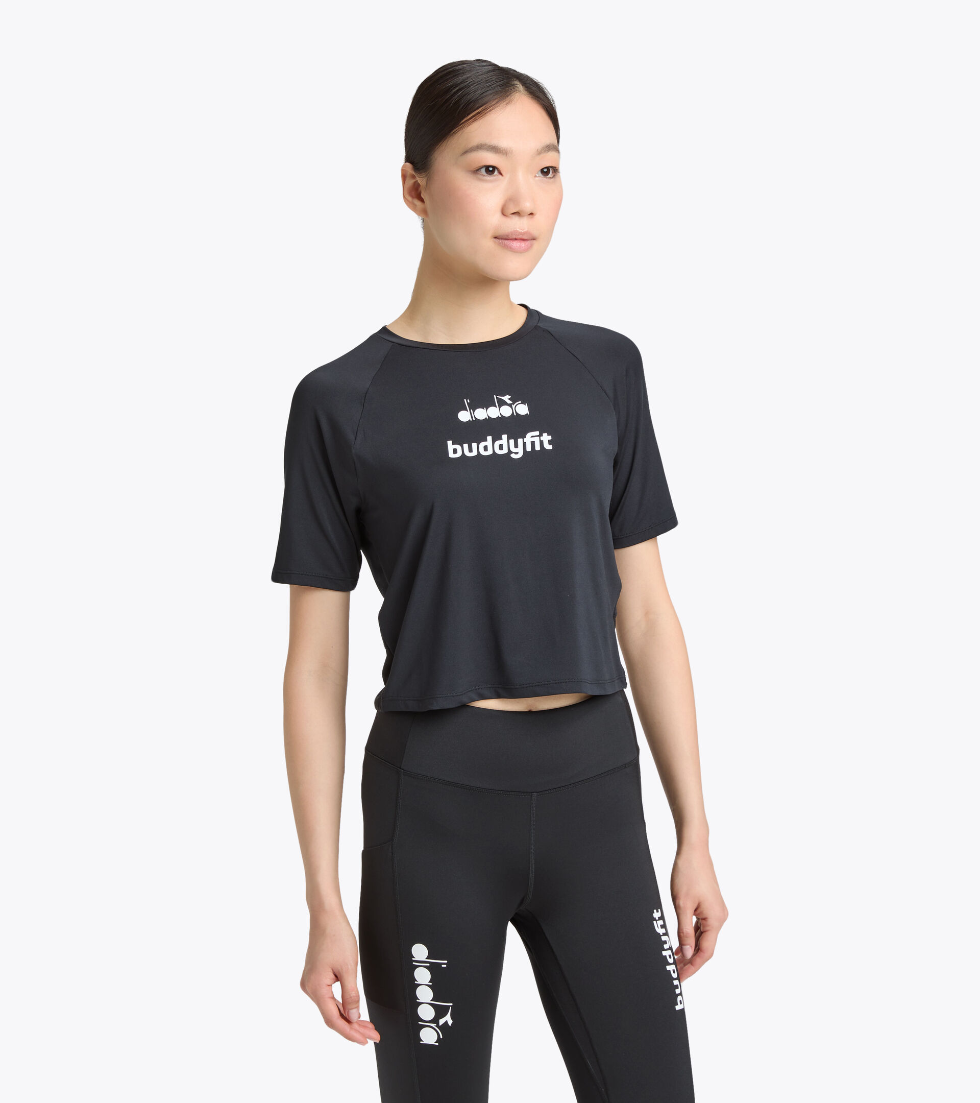 Training crop top - Women L. CROP TOP BUDDYFIT BLACK - Diadora
