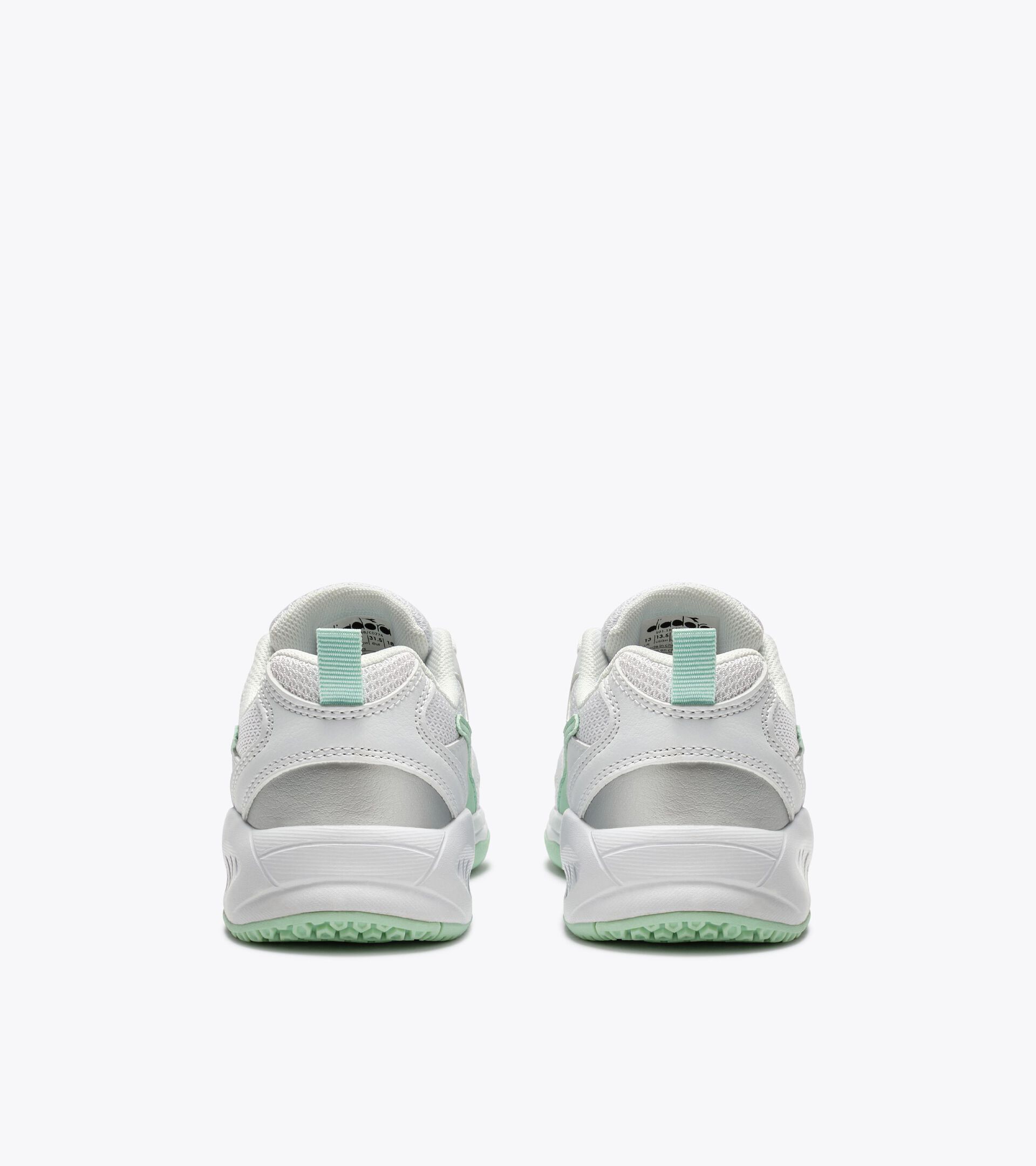 Tennis shoe for firm grounds or clay courts - Entry level - Kids
 S. CHALLENGE 6 SL JR WHITE/BAY - Diadora