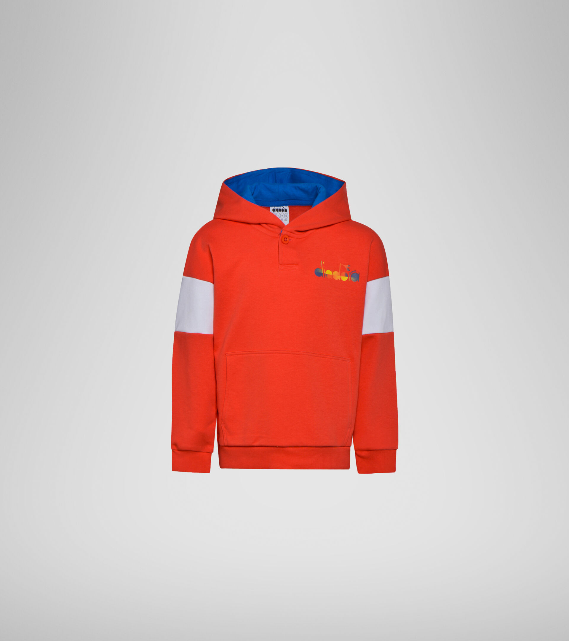 Hooded sweatshirt - Boys JB. HOODIE DIADORA CLUB POPPY RED - Diadora
