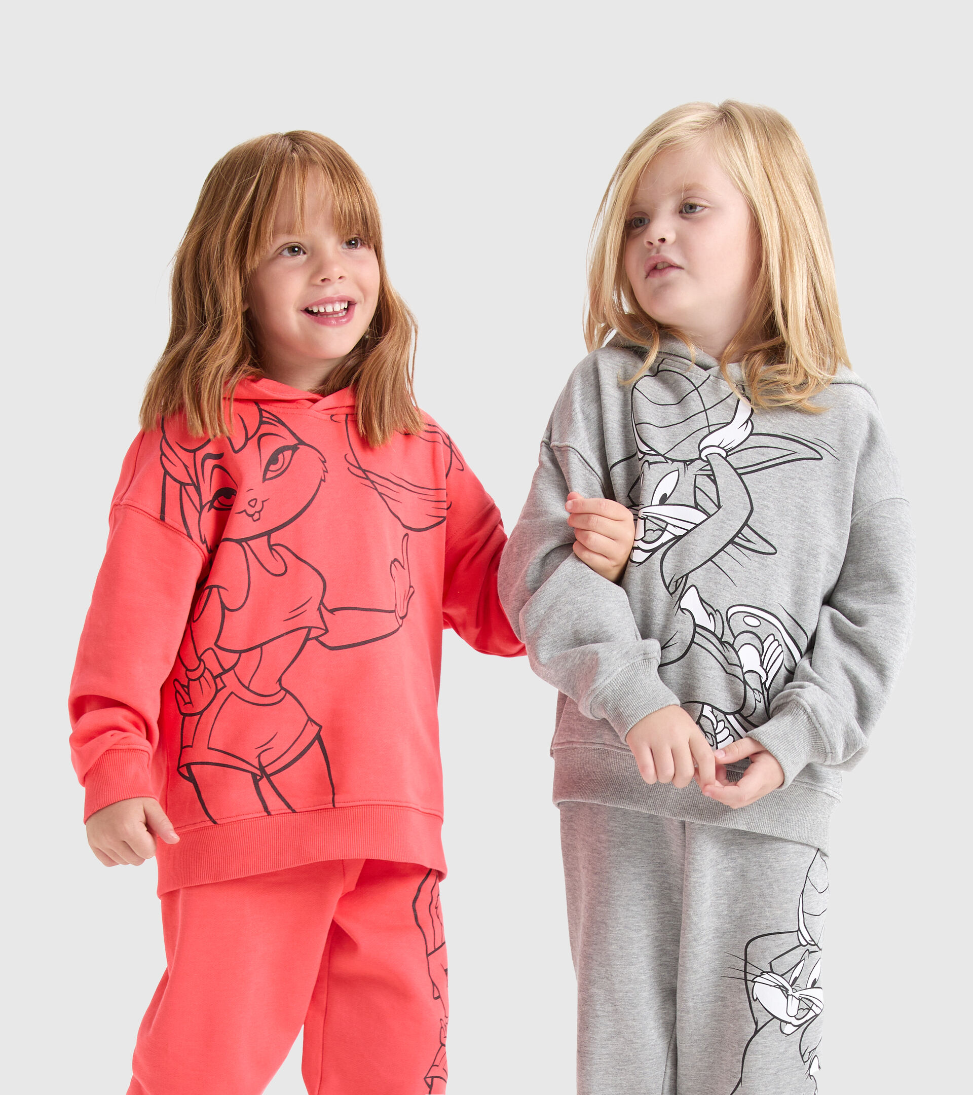 Hoodie - Kinder JU.HOODIE WB LICHT MITTELGRAU MELANGE - Diadora