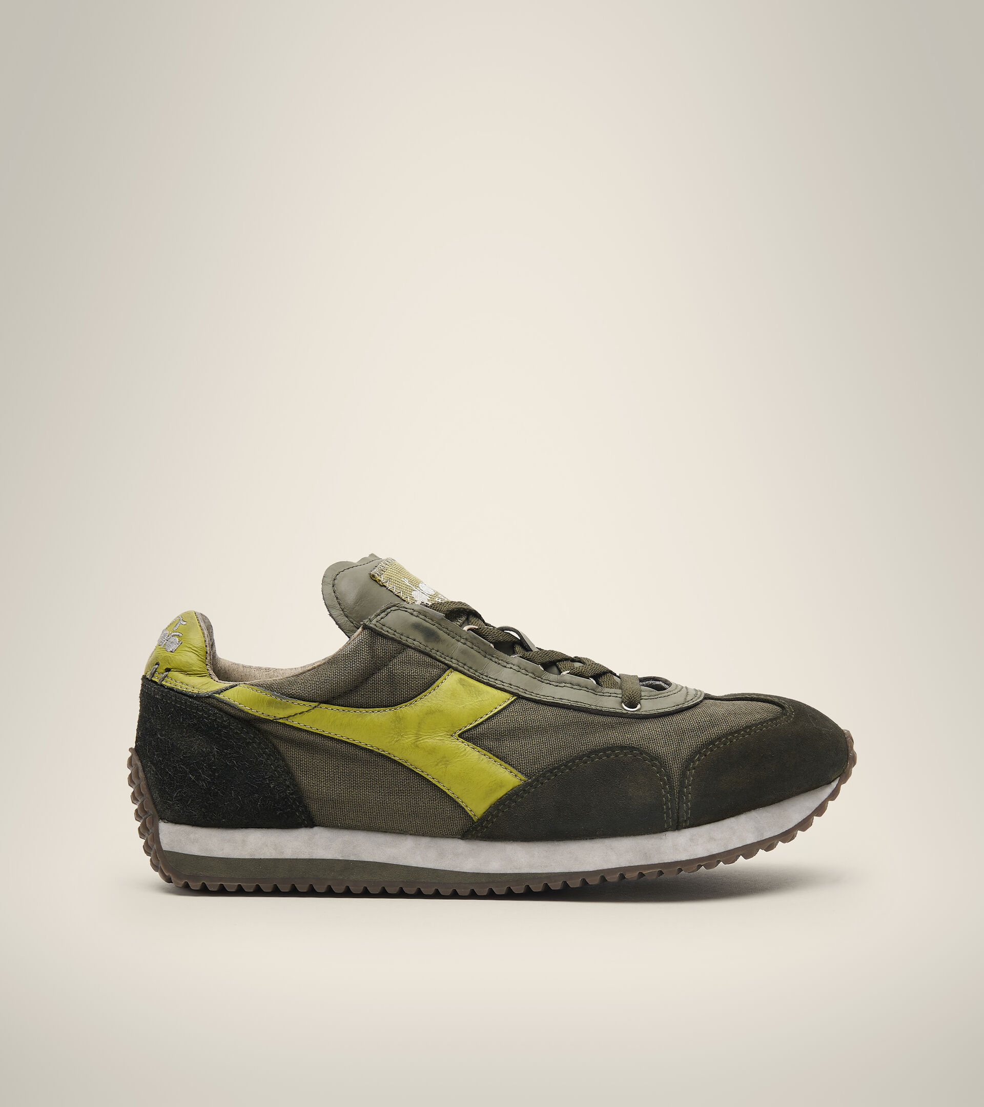 Chaussures Heritage - Unisexe EQUIPE H DIRTY STONE WASH EVO VERT OLIVE BRULE/OLIVE NUIT - Diadora