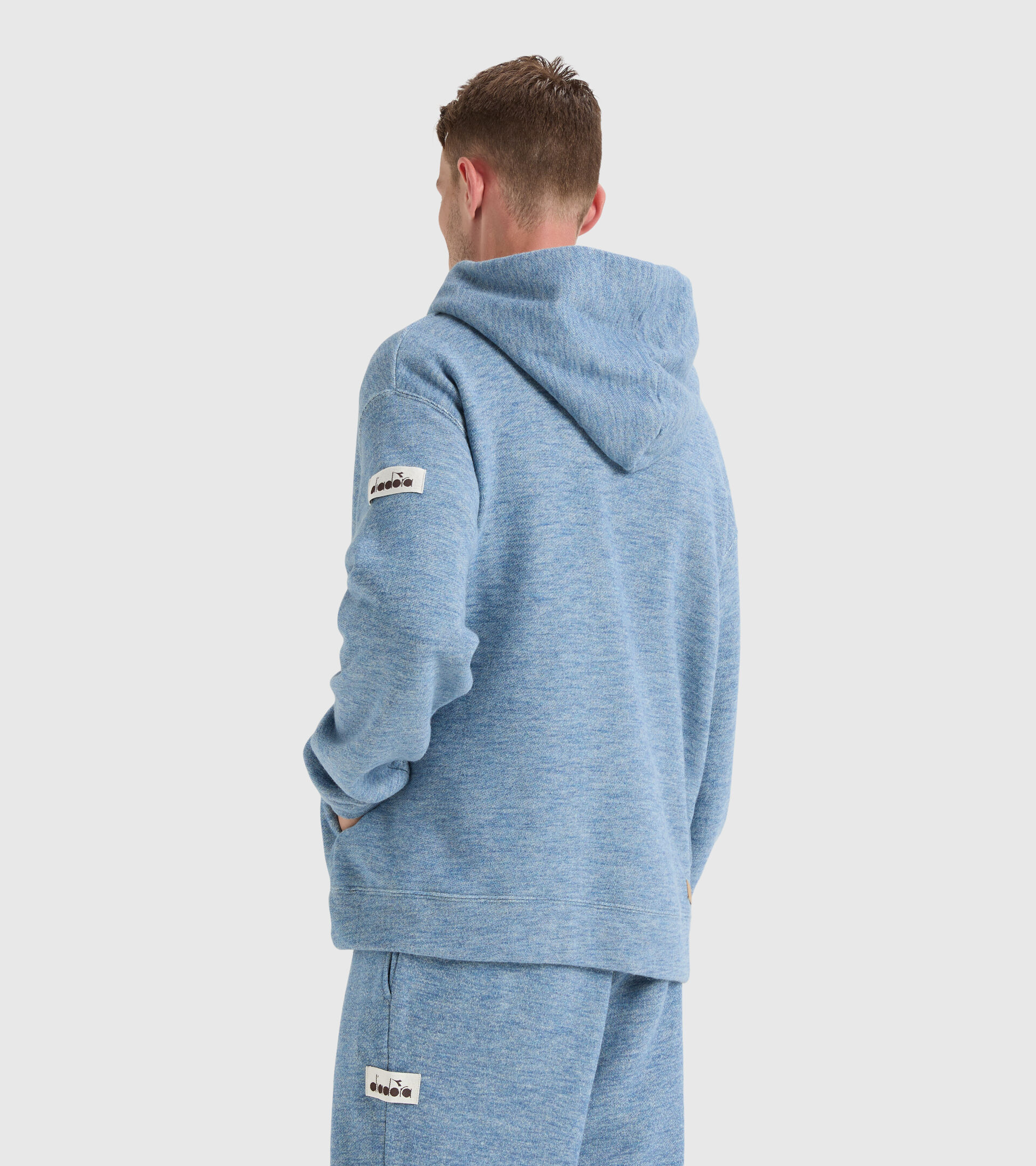 Hooded sweatshirt - Unisex HOODIE MANIFESTO 2030 DELFT MELANGE - Diadora