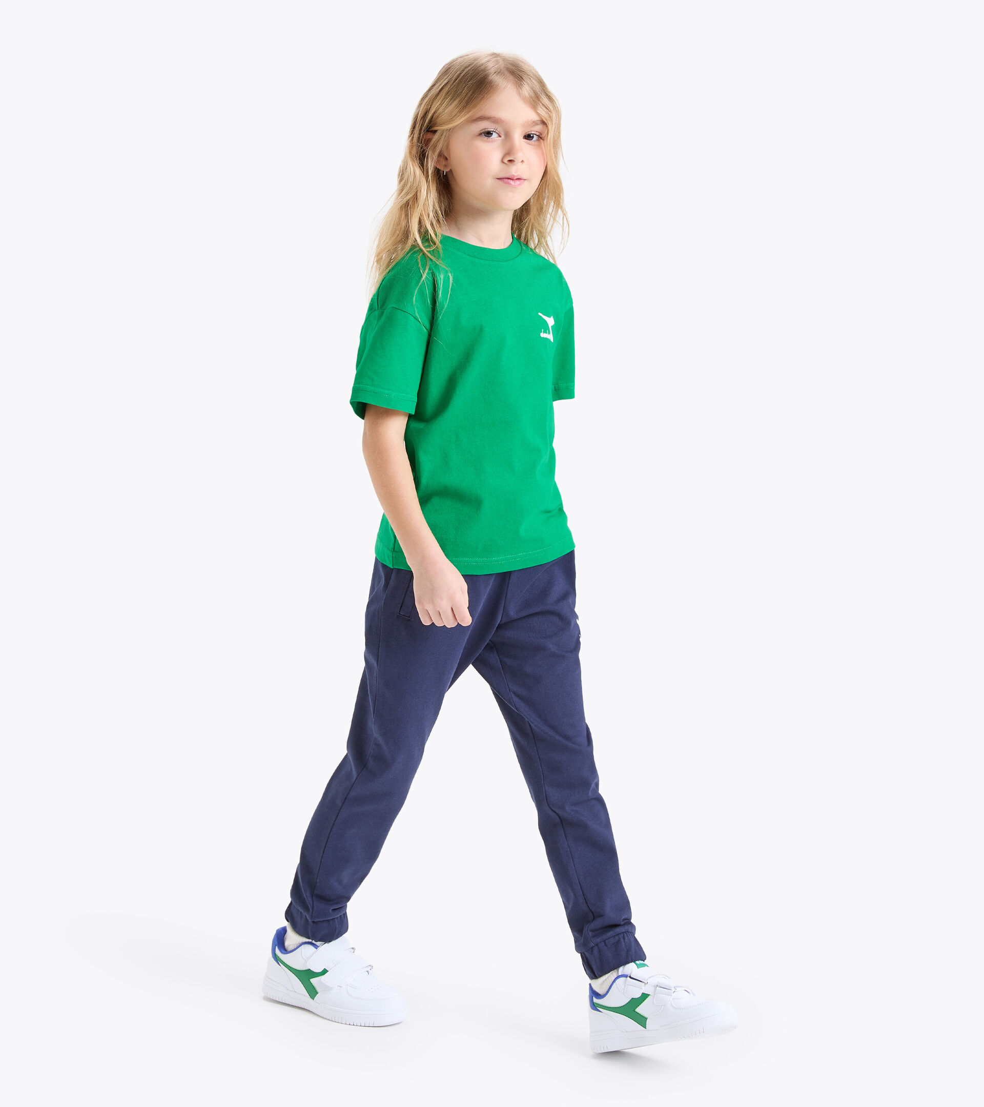 Camiseta de algodón - Niños y niñas
 JU.T-SHIRT SS SL VERDE ALEGRE - Diadora