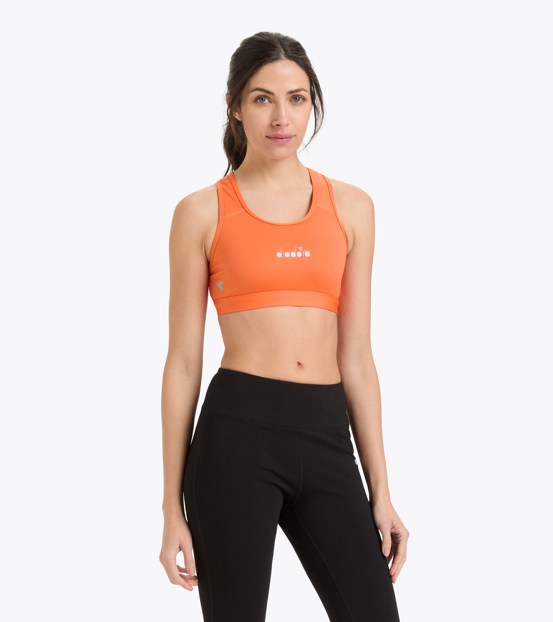 Soutien-gorge à maintien moyen - Femme L. MEDIUM BRA ORANGE VERMEIL - Diadora