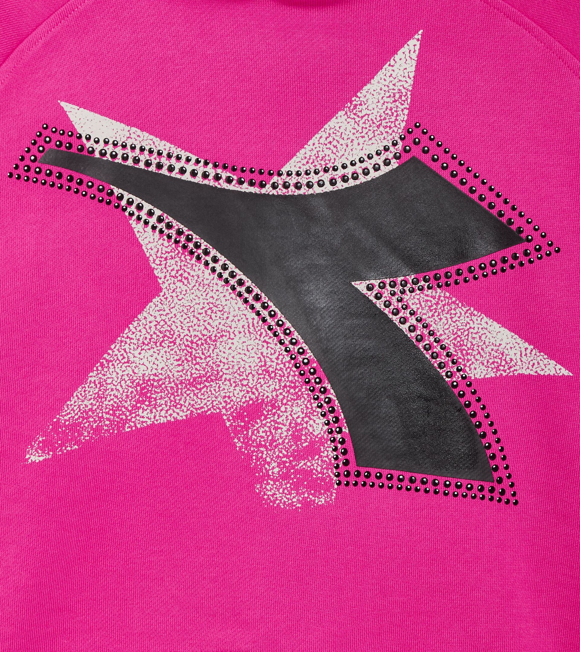 Sweat-shirt à capuche - Fille
 JG. HOODIE CROP STARS FUCHSIA ROSE - Diadora
