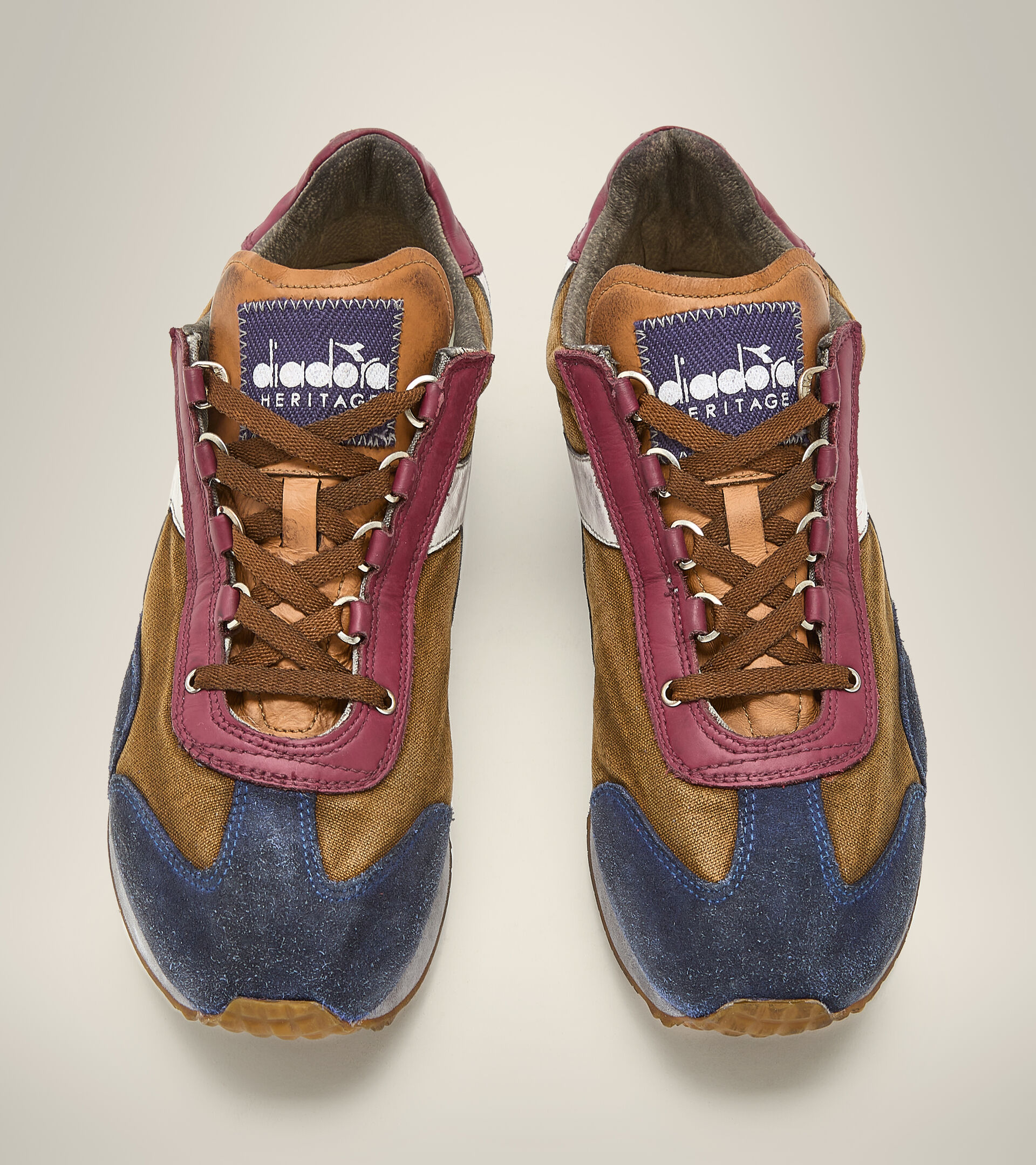 Heritage shoe - Unisex EQUIPE H DIRTY STONE WASH EVO HAZEL BROWN - Diadora